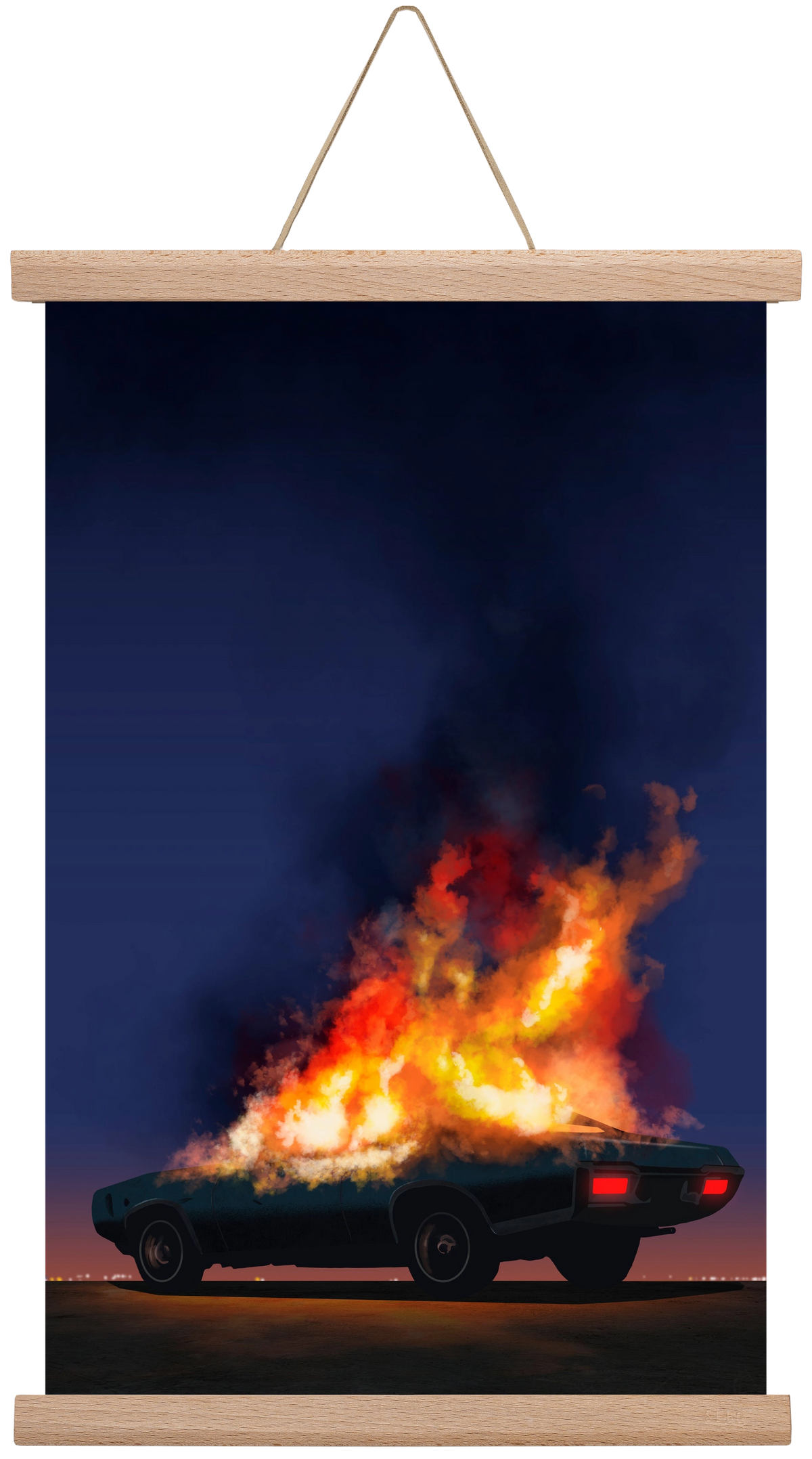 I disappear, 30x45 cm (30x45 cm), Tölgy akasztó