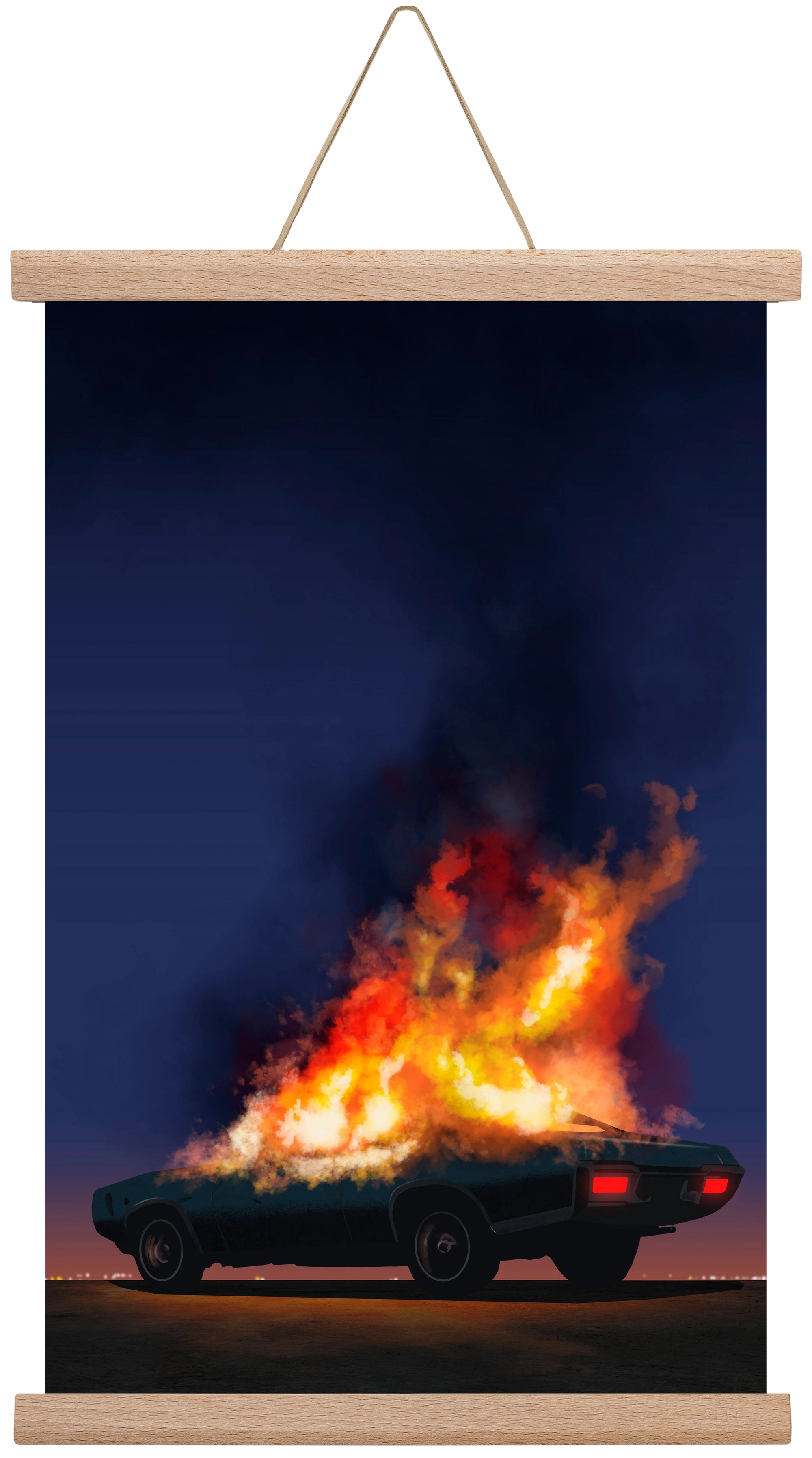 I disappear, 30x45 cm (30x45 cm), Tölgy akasztó