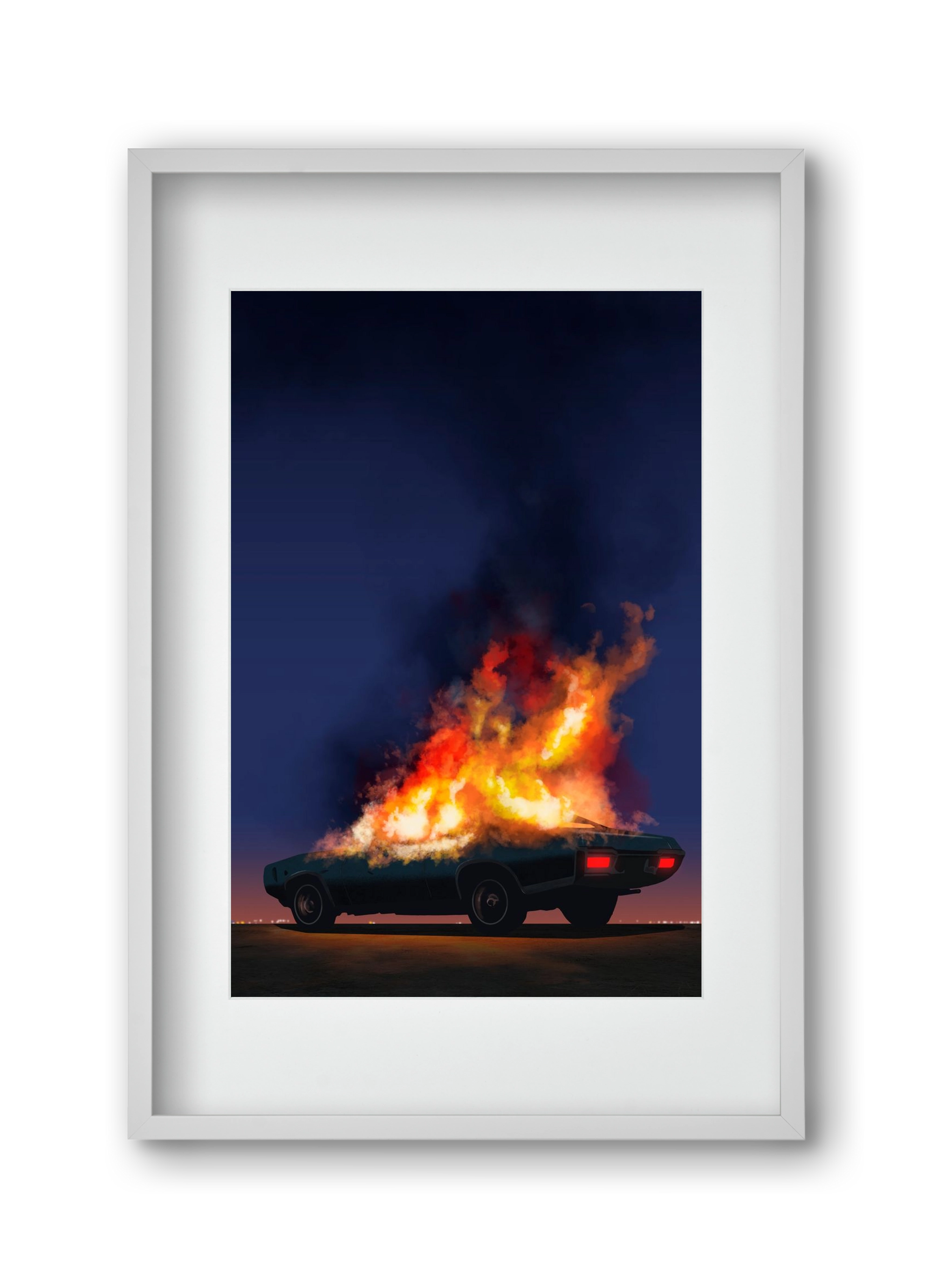 I disappear, 30x45 cm (20x30 cm), Fehér keret, paszpartuval