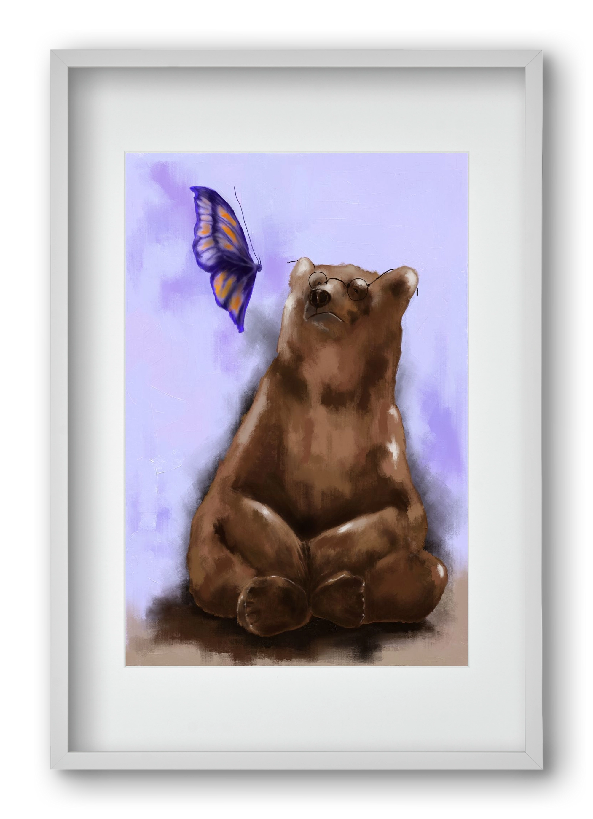 Echo of Serenity, 40x60 cm (30x45 cm), Fehér keret, paszpartuval