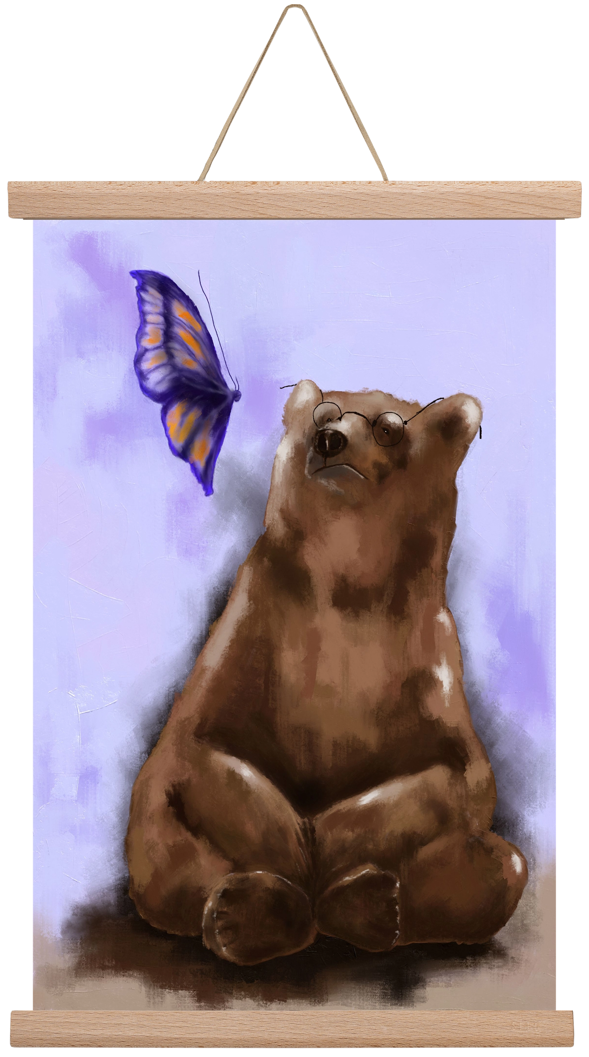 Echo of Serenity, 30x45 cm (30x45 cm), Tölgy akasztó