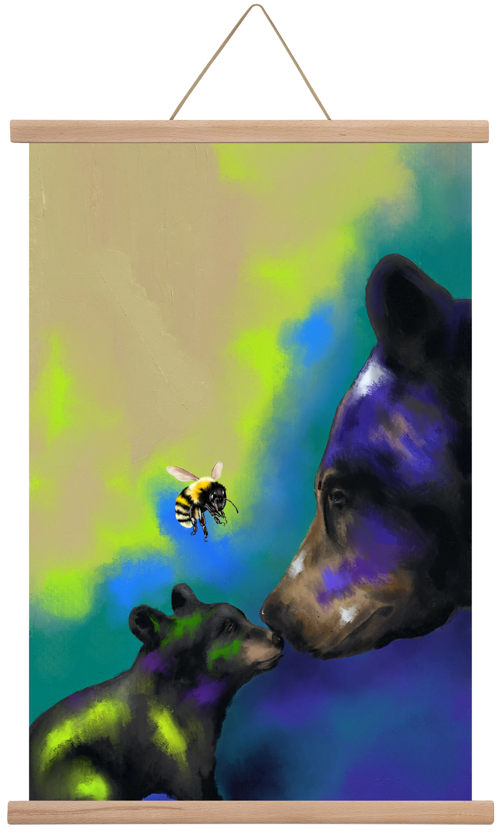 Whisper of Light, 40x60 cm (40x60 cm), Tölgy akasztó