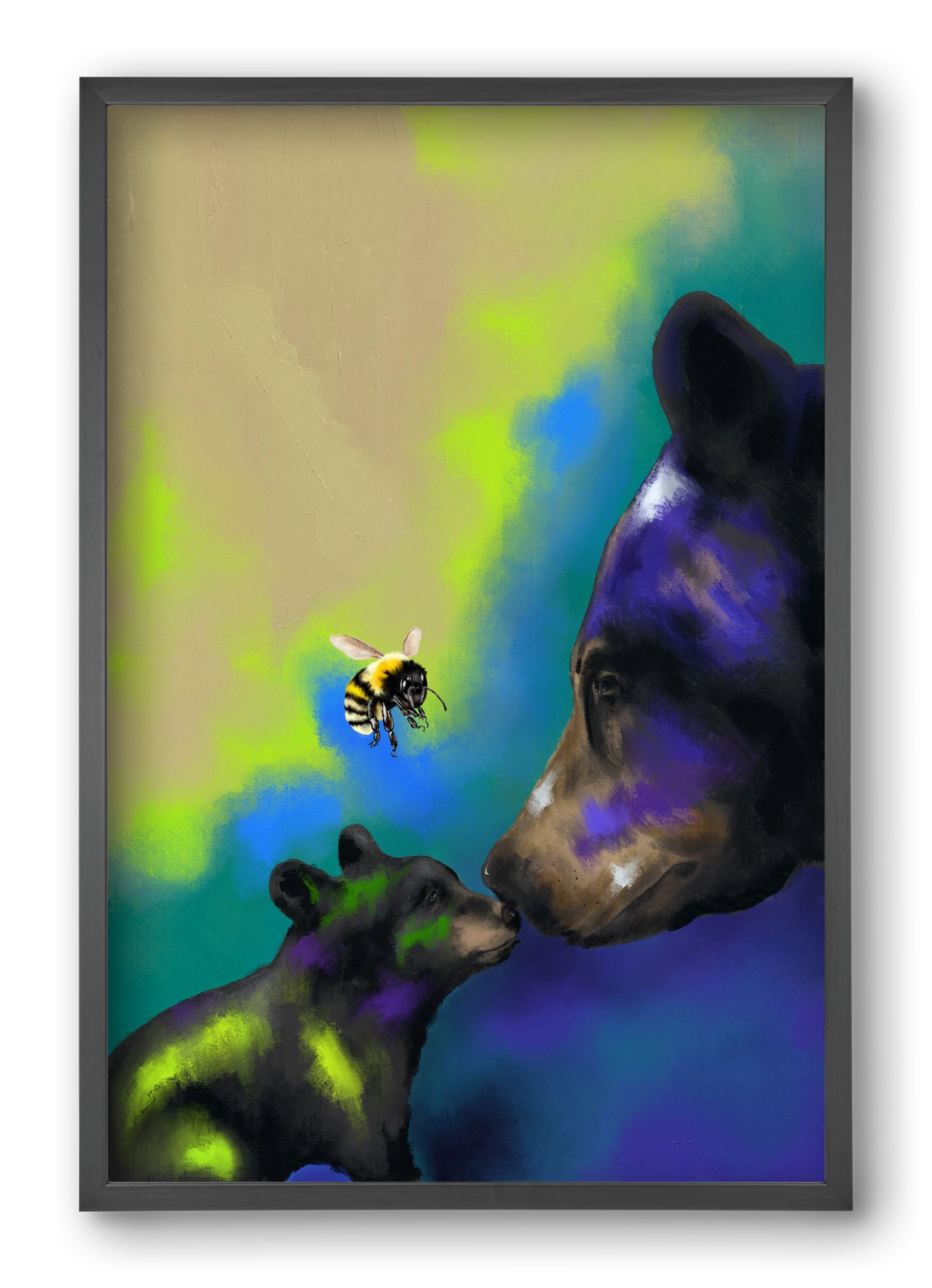 Whisper of Light, 40x60 cm (40x60 cm), Fekete keret