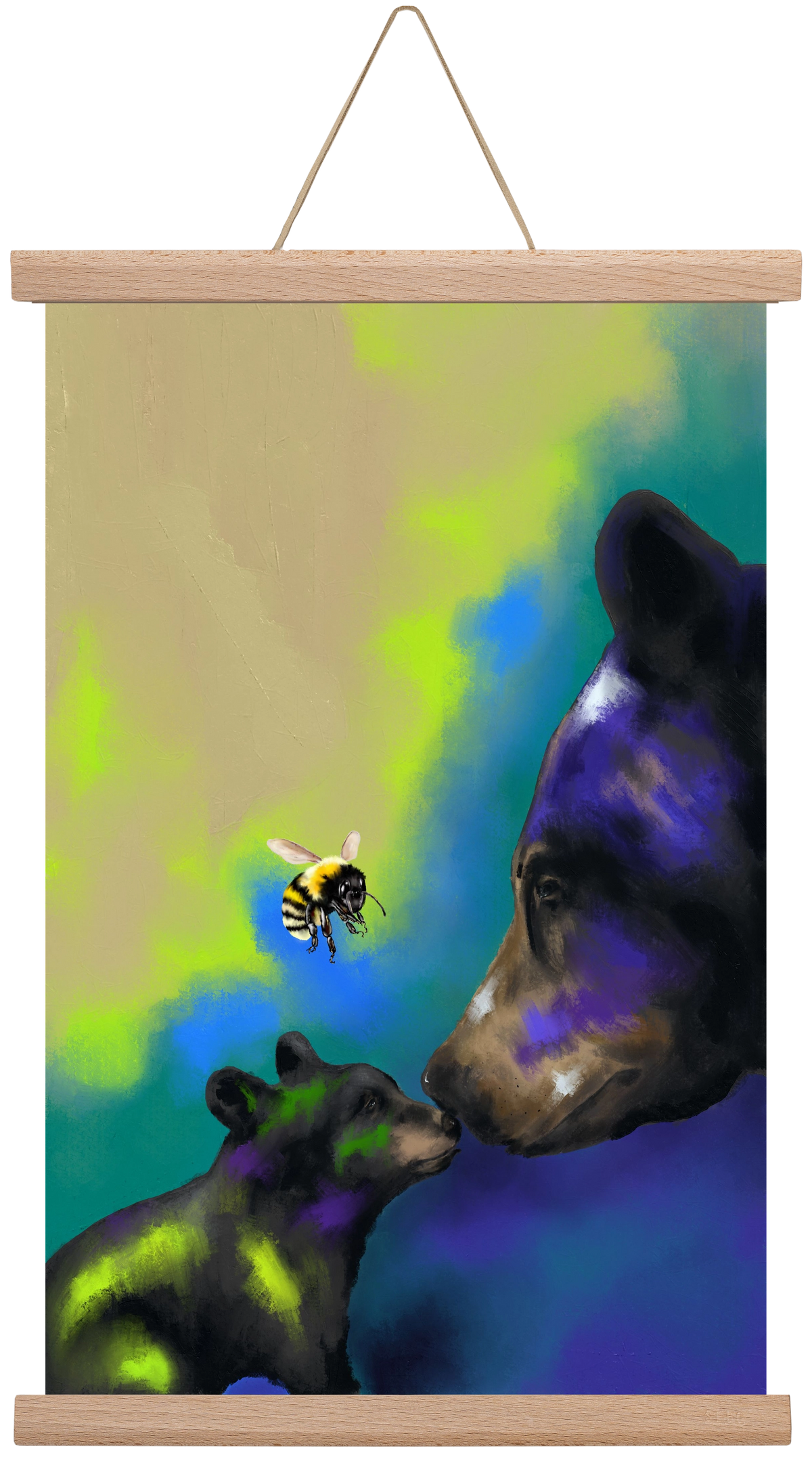 Whisper of Light, 30x45 cm (30x45 cm), Tölgy akasztó