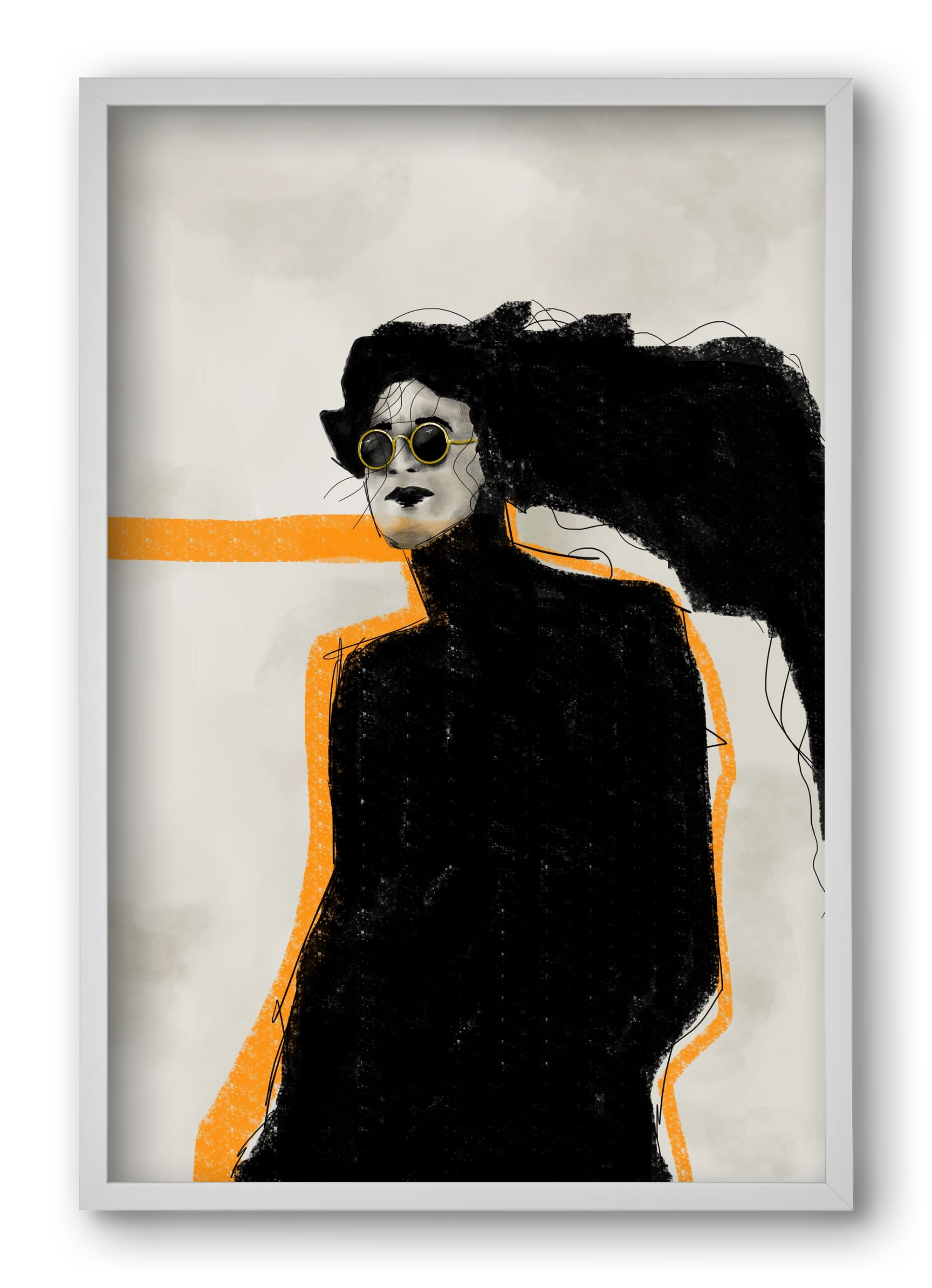 Shadows in Motion, 40x60 cm (40x60 cm), Fehér keret