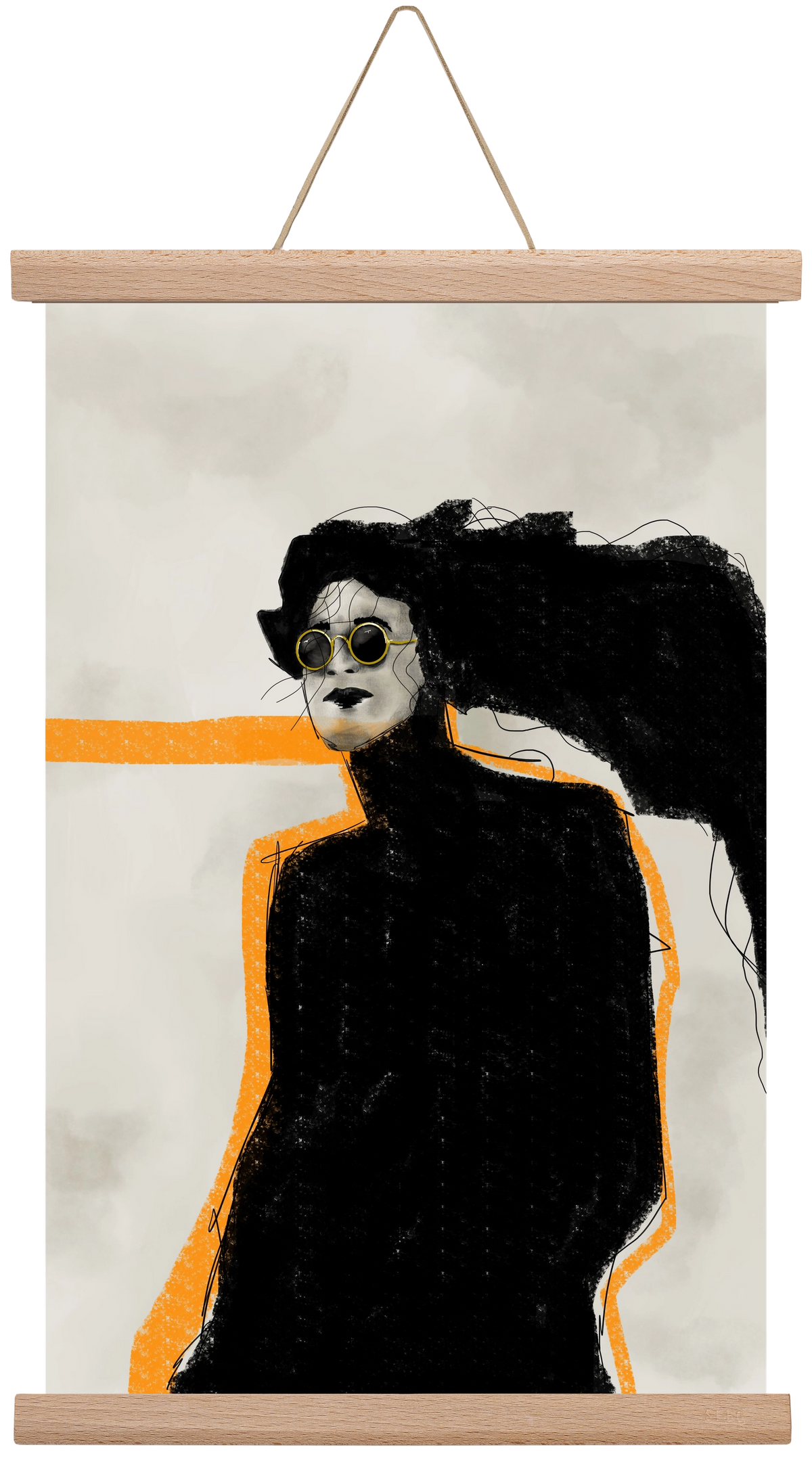 Shadows in Motion, 30x45 cm (30x45 cm), Tölgy akasztó