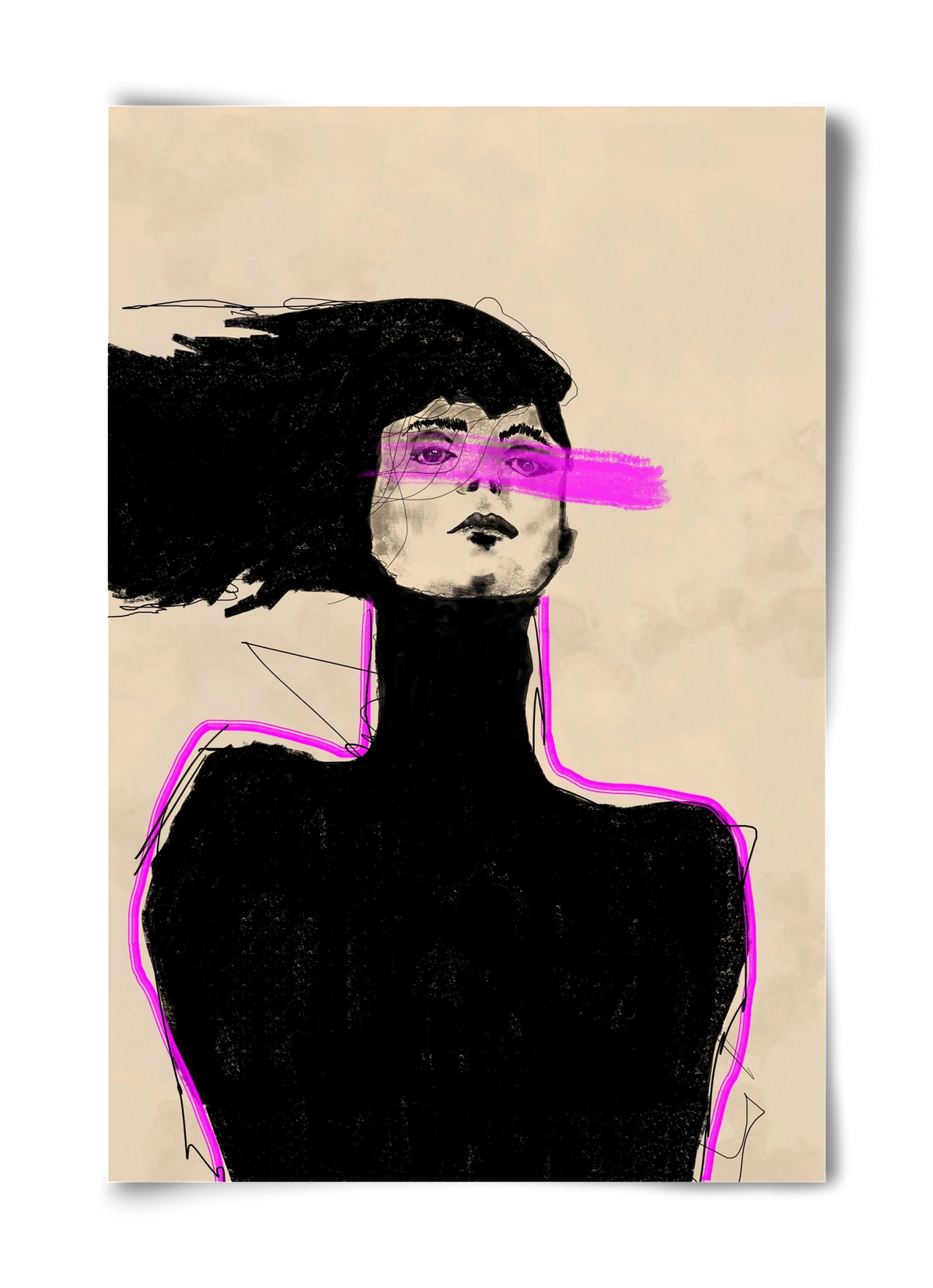 Loud in the Dark, 40x60 cm, Keret nélkül