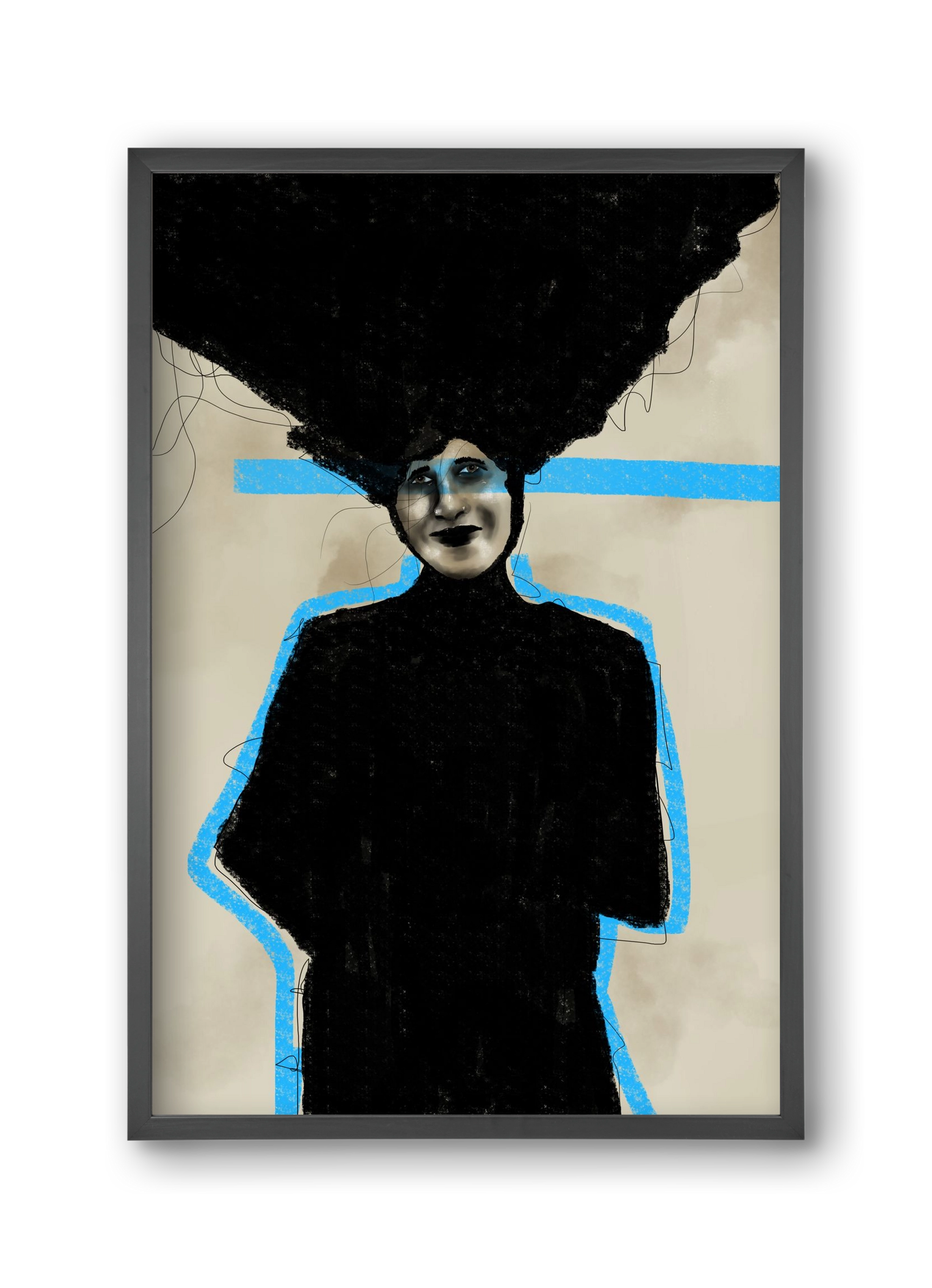 Modern Man, 30x45 cm (30x45 cm), Fekete keret