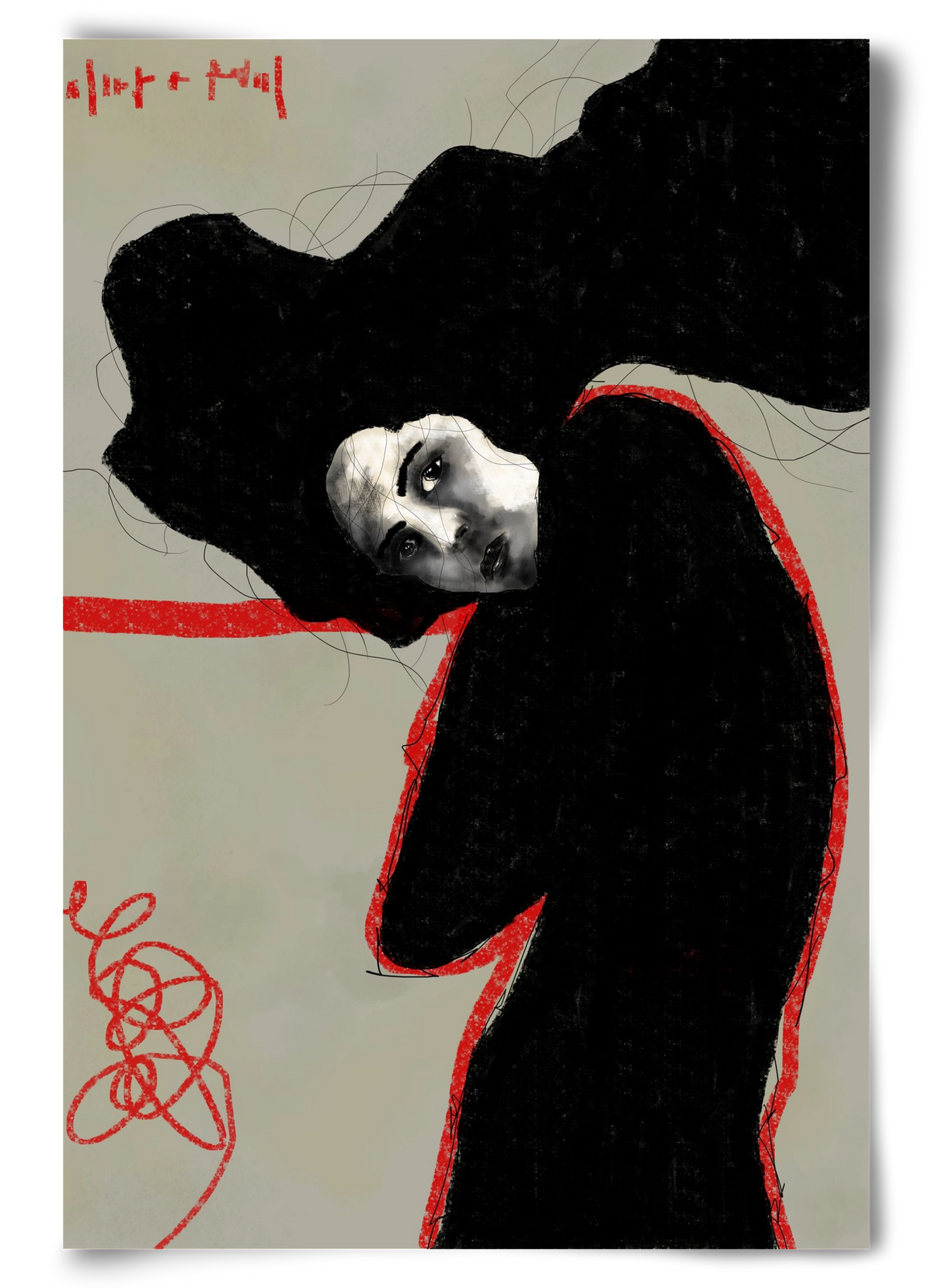 Wired Silence, 60x90 cm, Keret nélkül