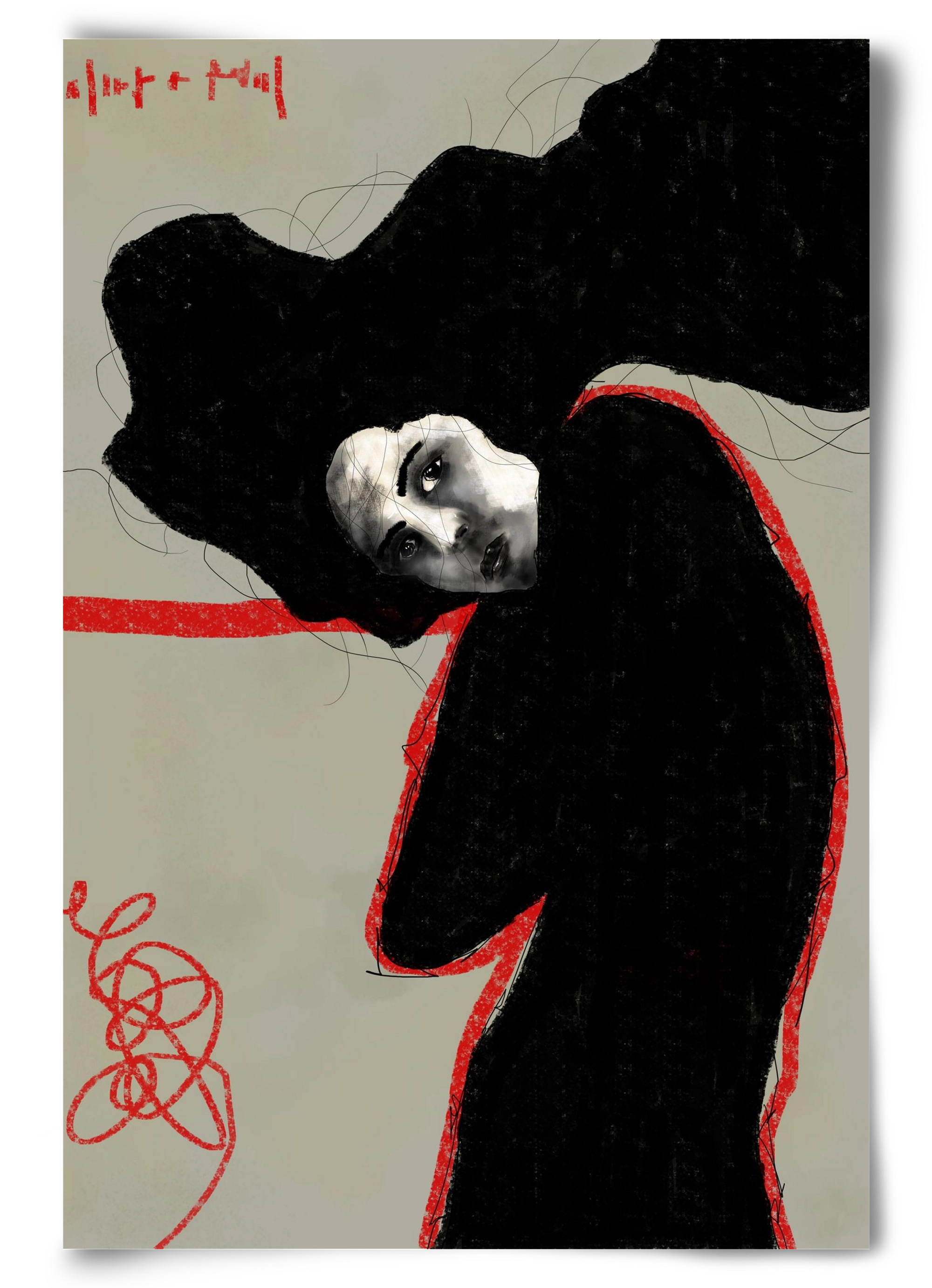 Wired Silence, 60x90 cm, Keret nélkül