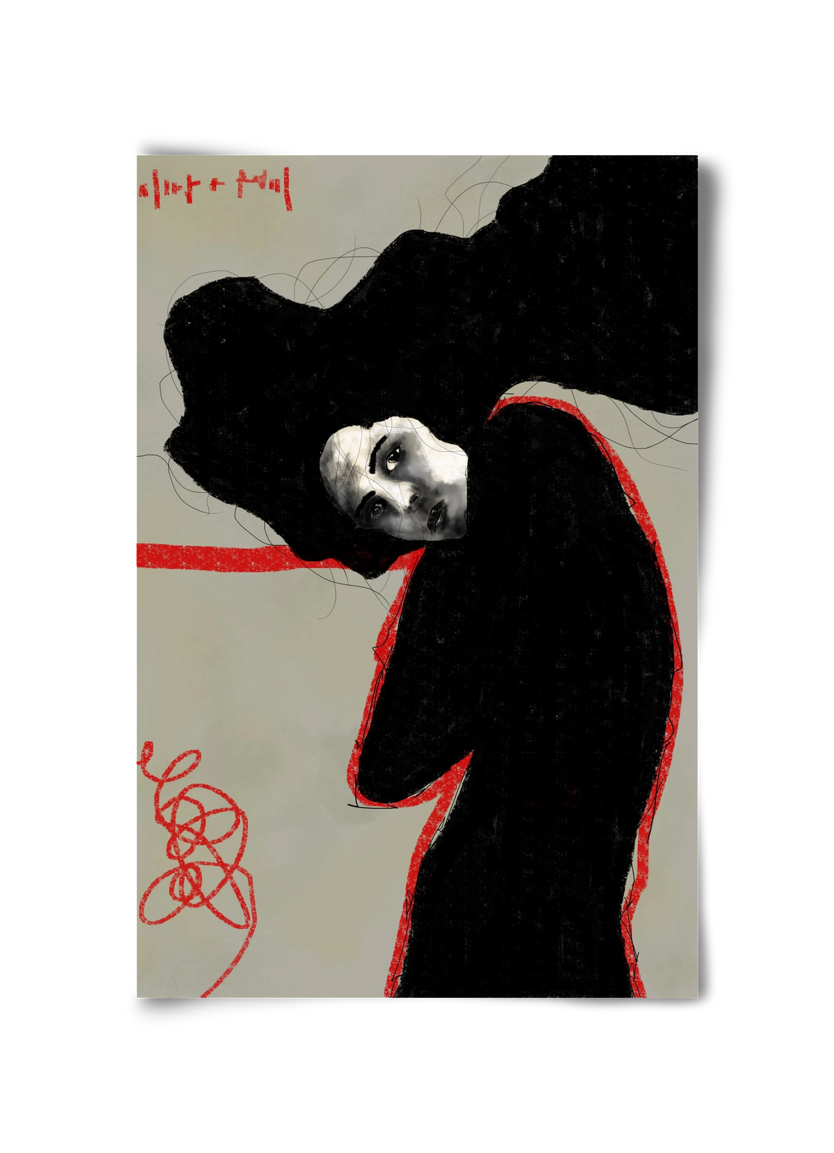 Wired Silence, 30x45 cm, Keret nélkül