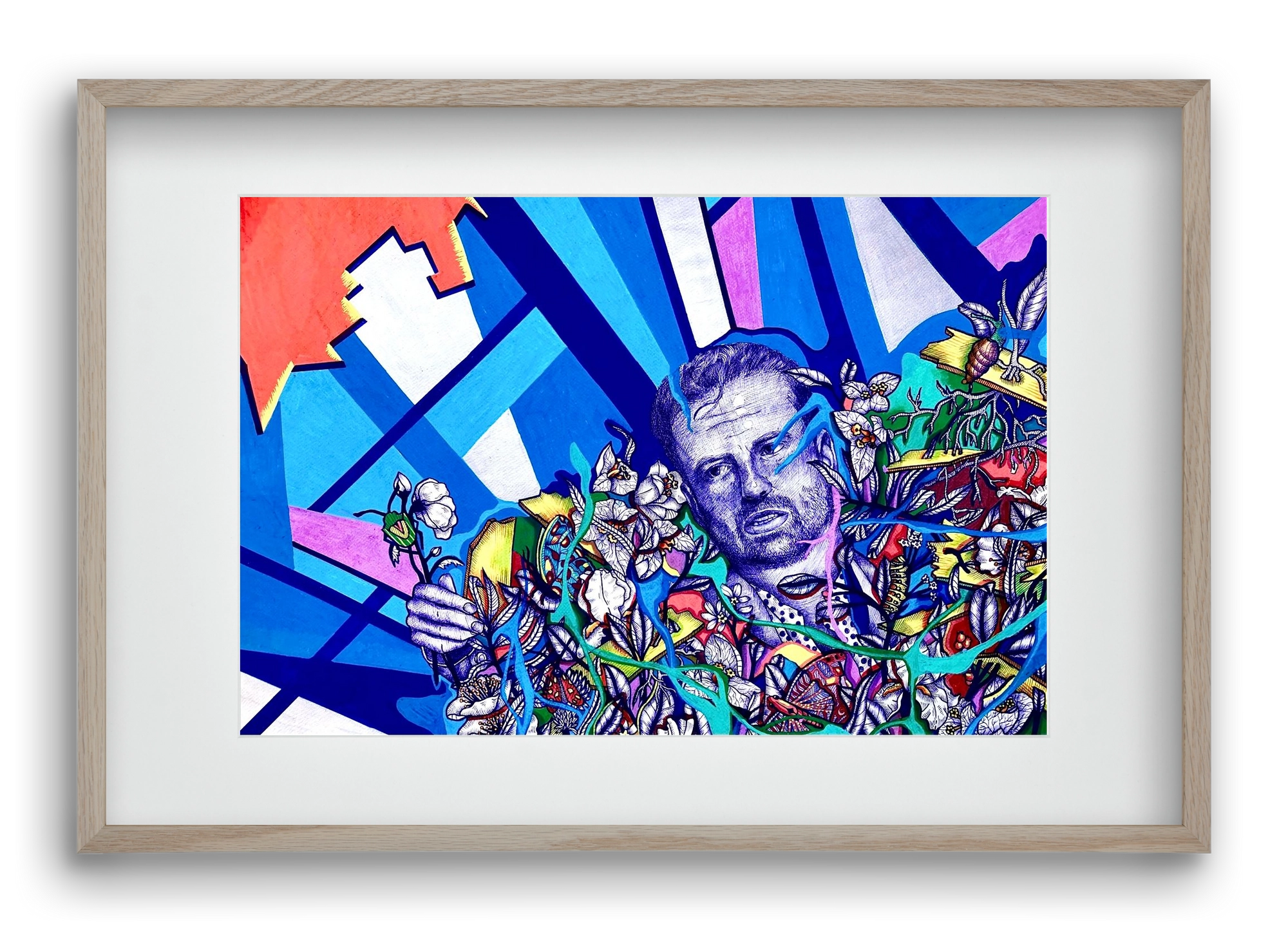 "S neked mi az ősélményed?" , 60x40 cm (45x30 cm), Tölgy keret, paszpartuval