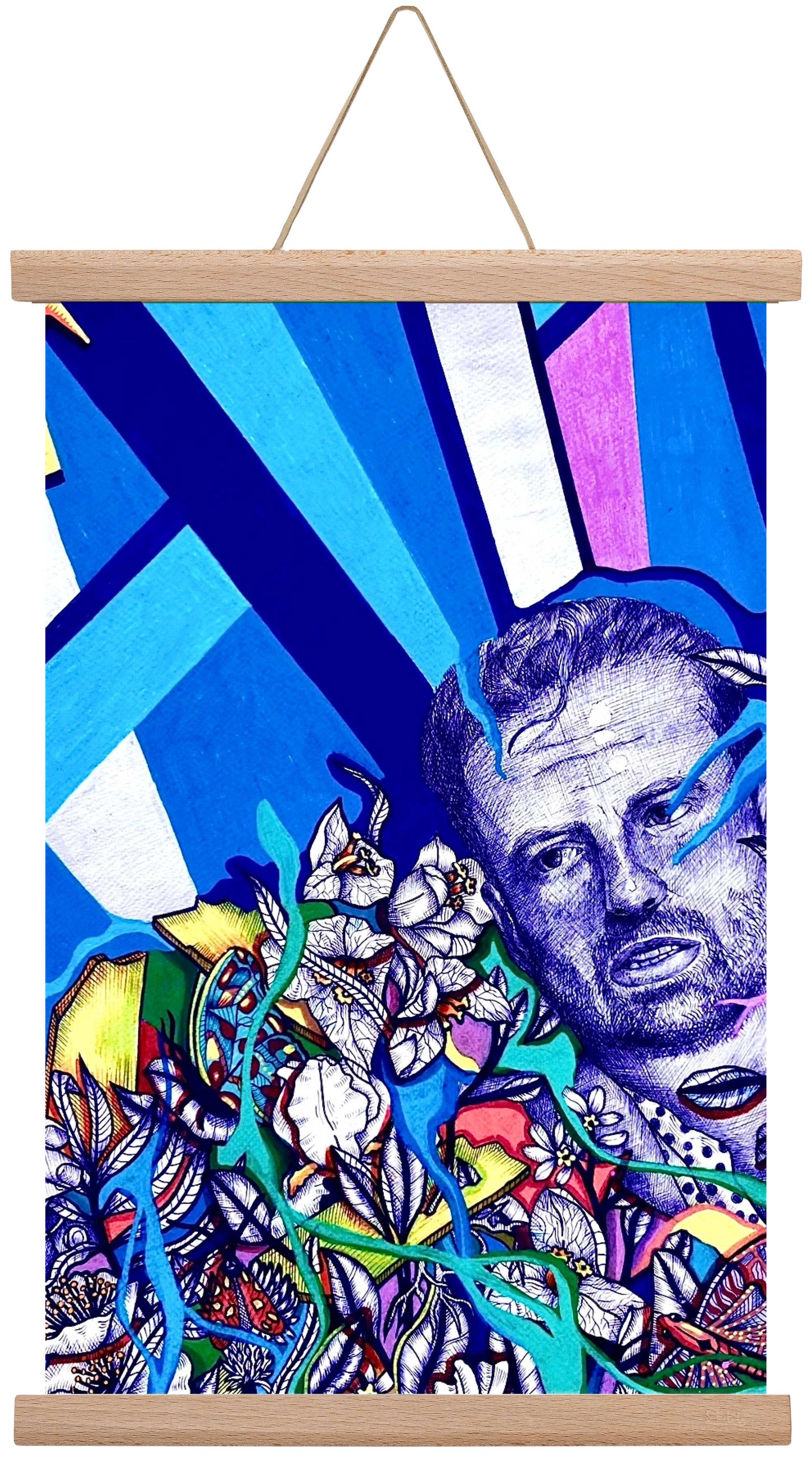"S neked mi az ősélményed?" , 45x30 cm (45x30 cm), Tölgy akasztó