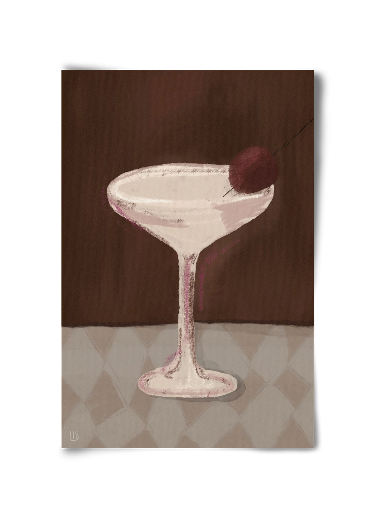 Cherry Sip, 30x45 cm, Keret nélkül