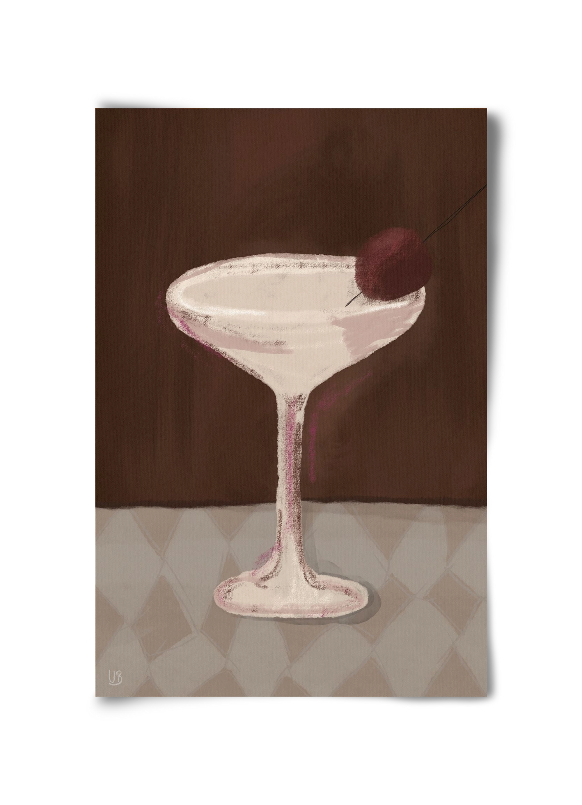 Cherry Sip, 30x45 cm, Keret nélkül