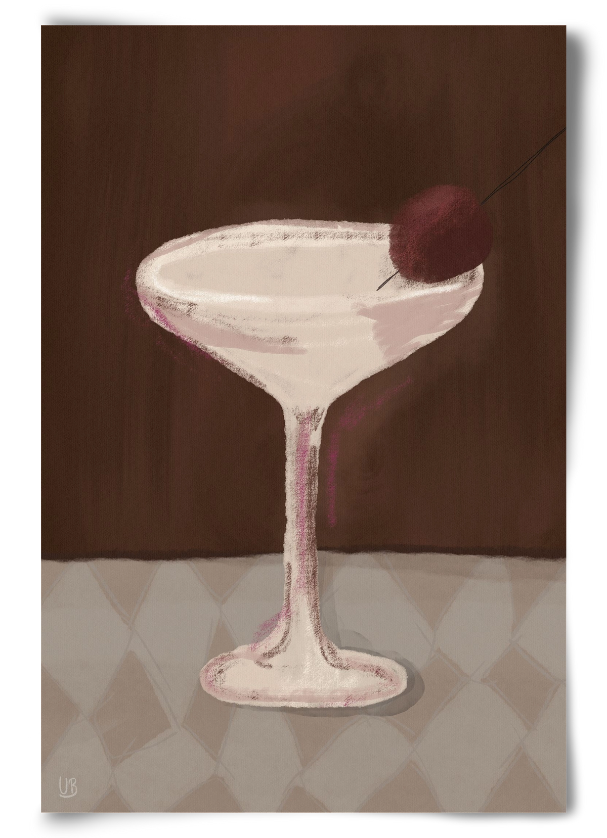 Cherry Sip, 60x90 cm, Keret nélkül