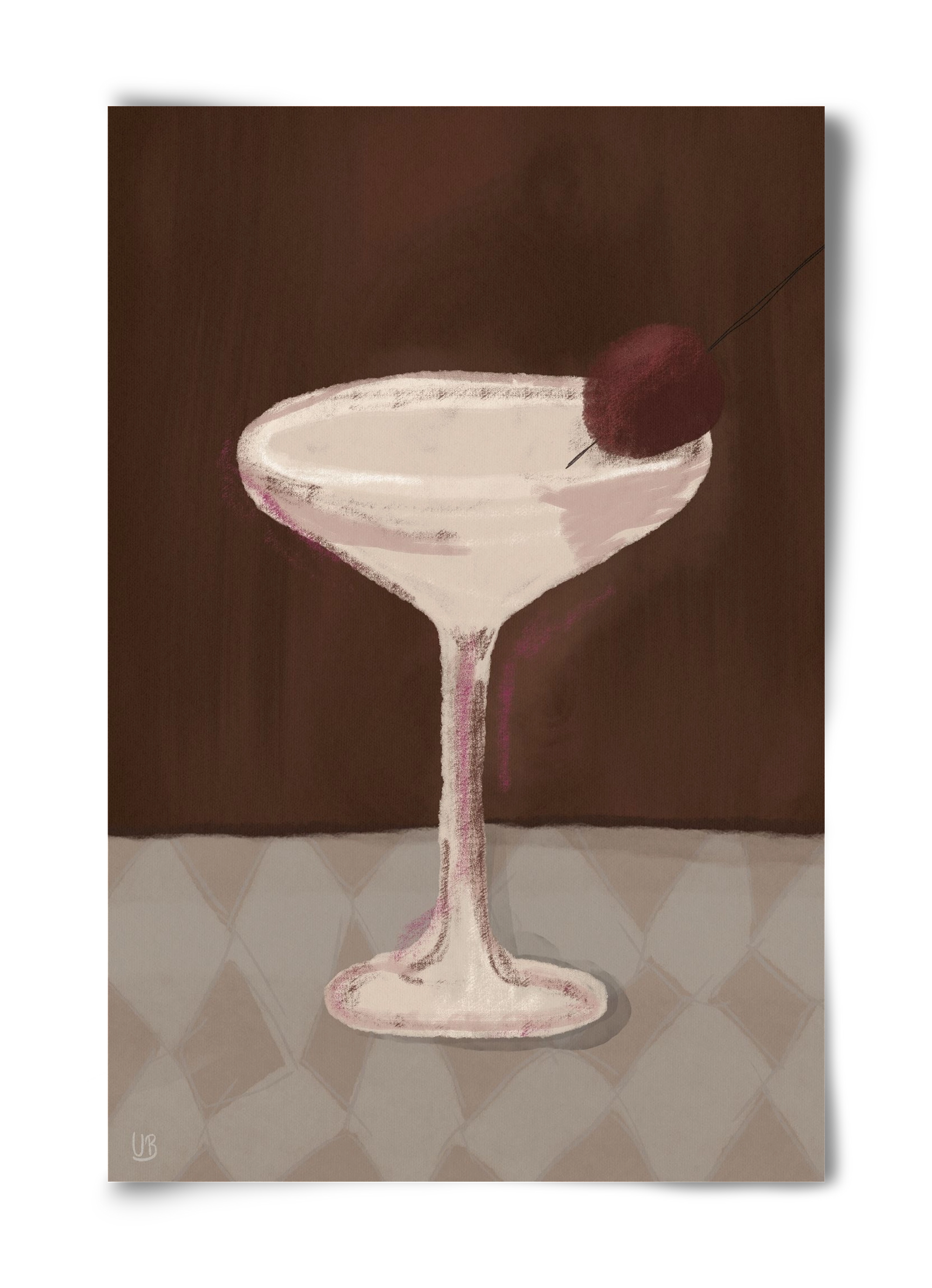 Cherry Sip, 40x60 cm, Keret nélkül