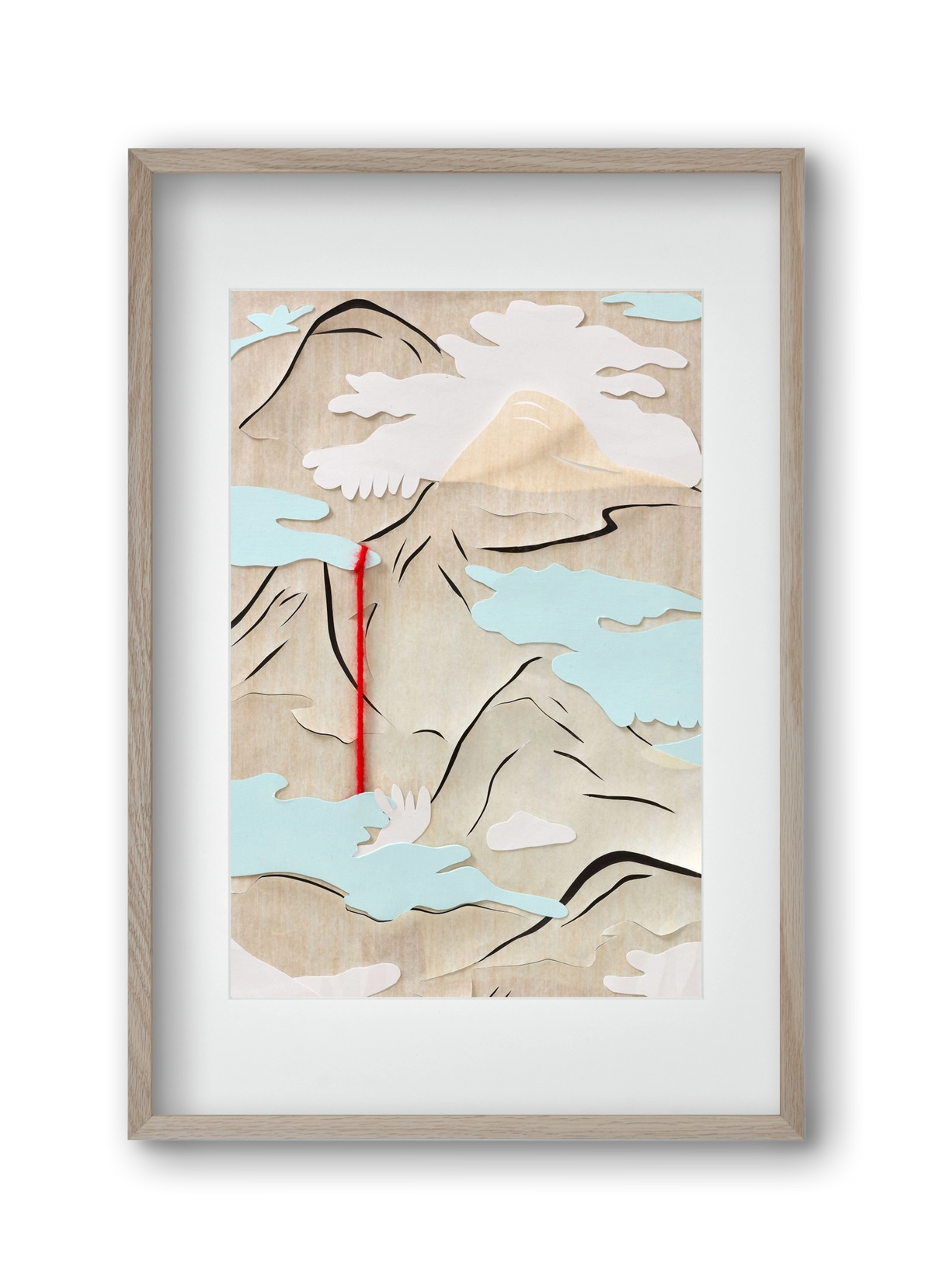 Létmélység 03 // Depth of Being 03, 30x45 cm (20x30 cm), Tölgy keret, paszpartuval