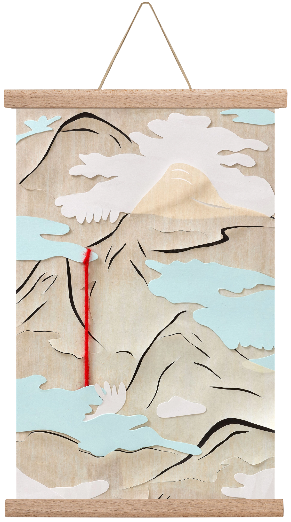 Létmélység 03 // Depth of Being 03, 30x45 cm (30x45 cm), Tölgy akasztó