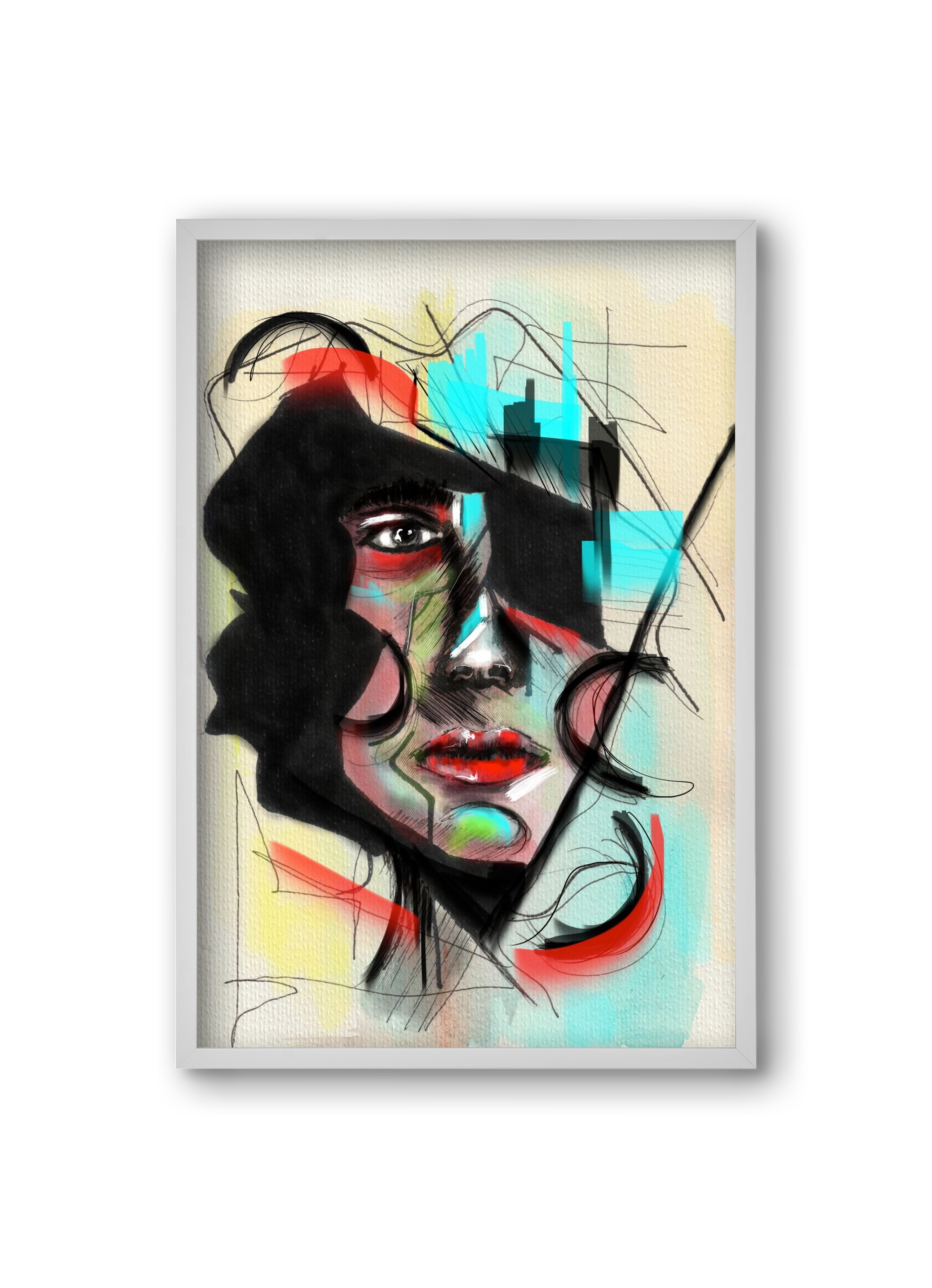 Shattered Silence, 20x30 cm (20x30 cm), Fehér keret