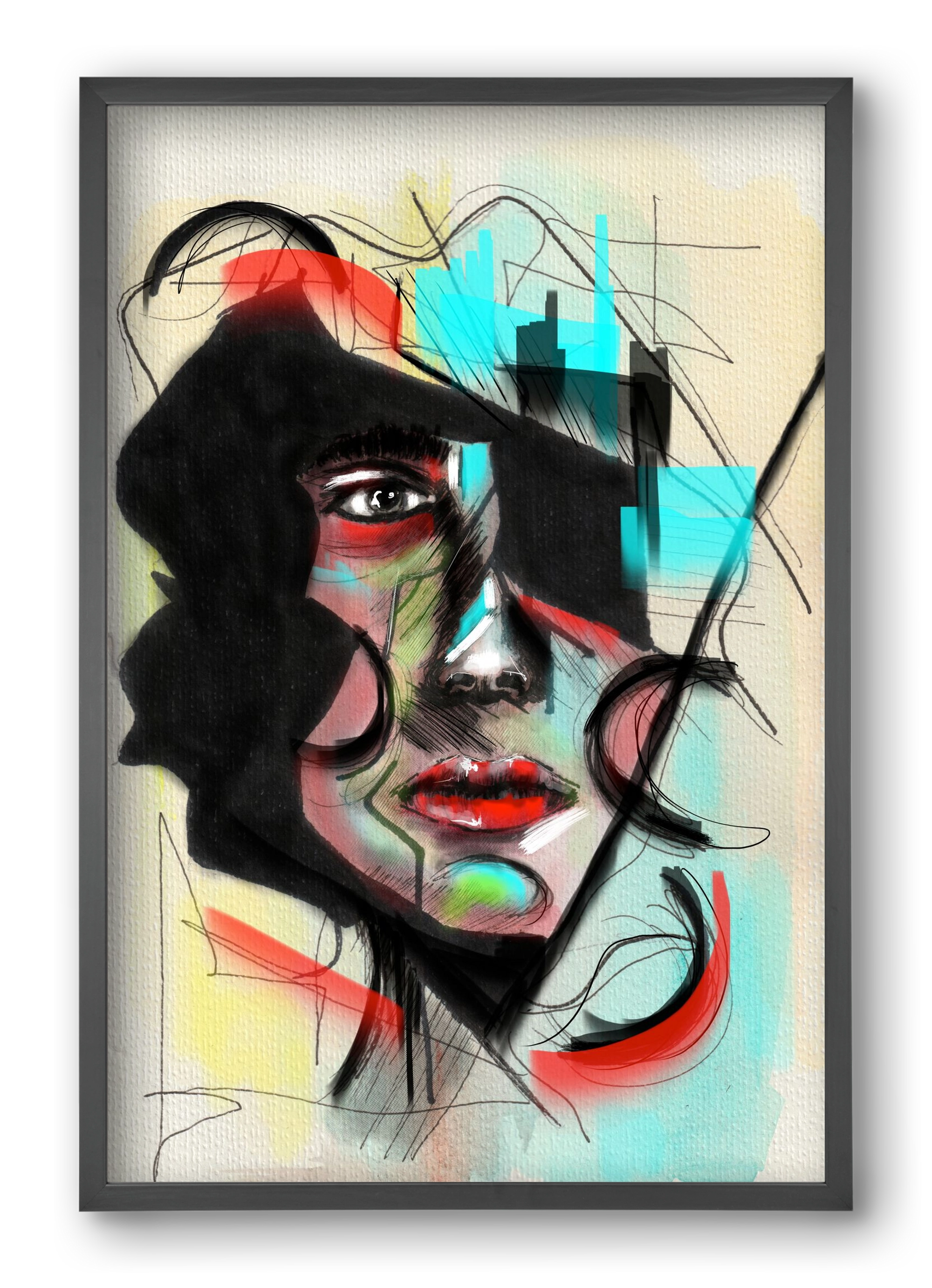 Shattered Silence, 40x60 cm (40x60 cm), Fekete keret