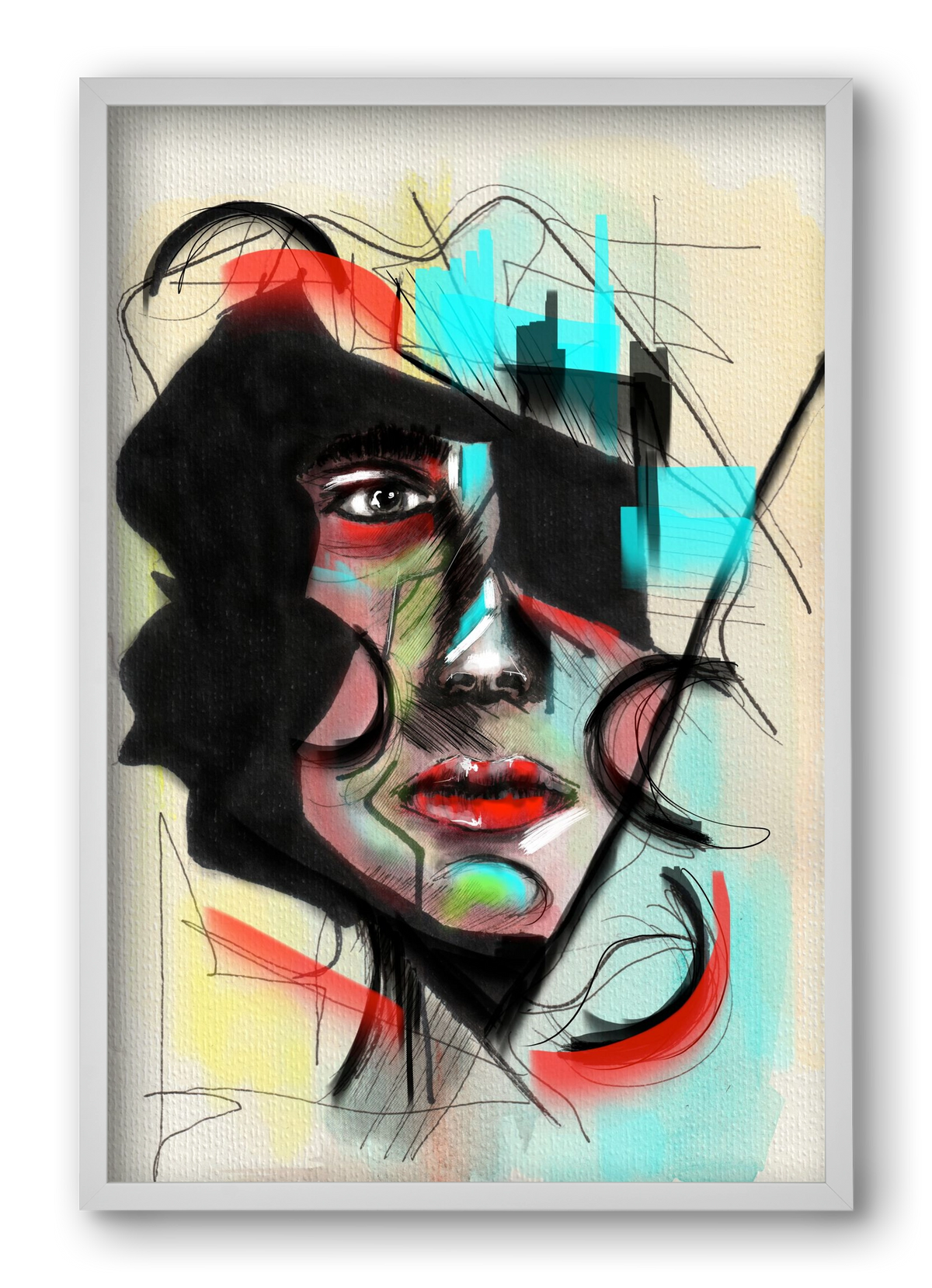 Shattered Silence, 40x60 cm (40x60 cm), Fehér keret