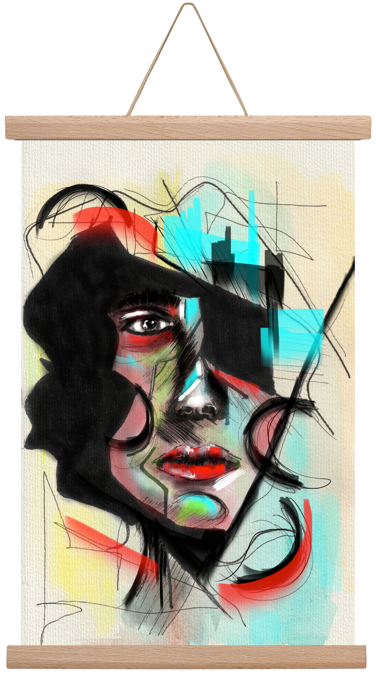 Shattered Silence, 30x45 cm (30x45 cm), Tölgy akasztó