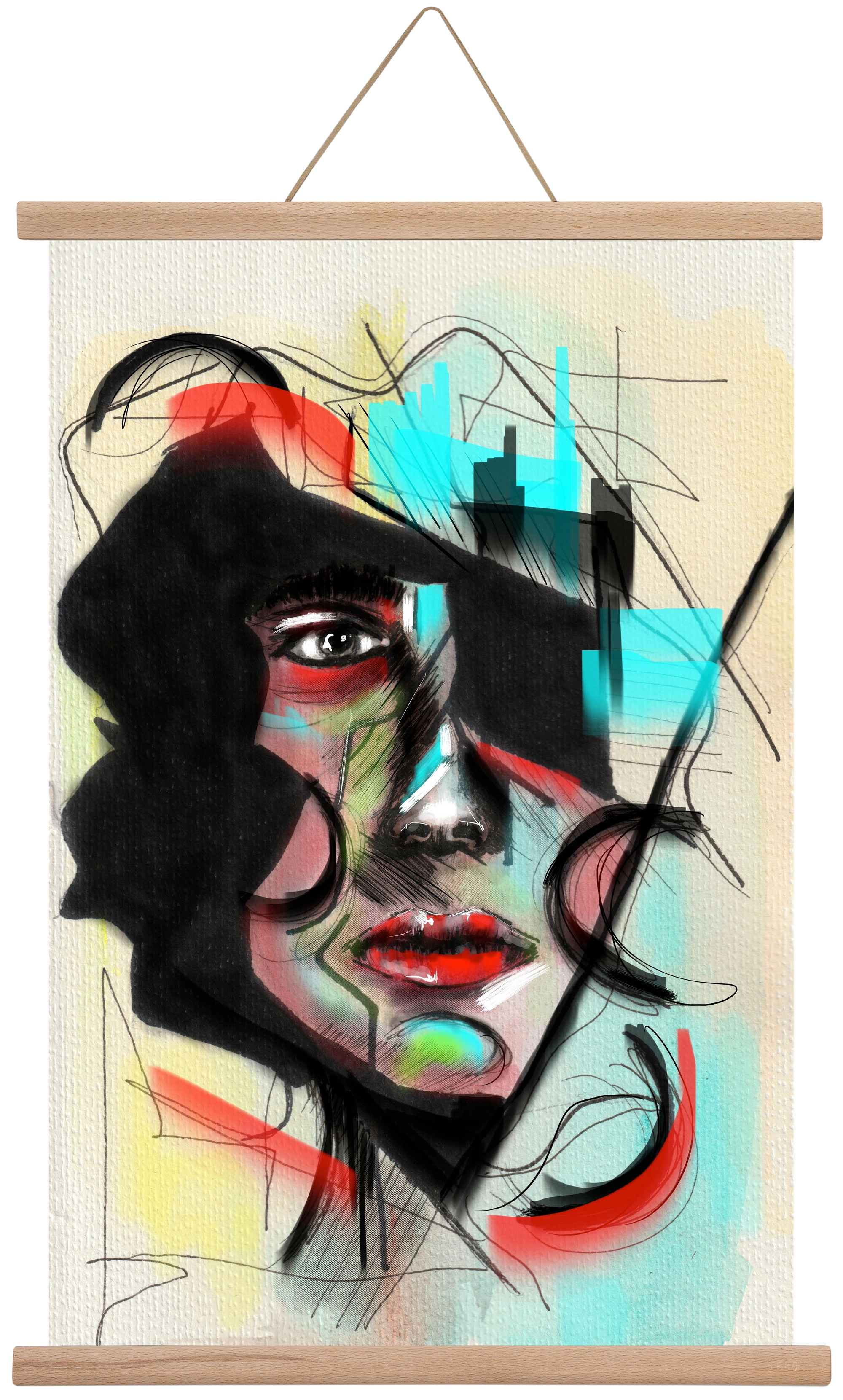 Shattered Silence, 40x60 cm (40x60 cm), Tölgy akasztó