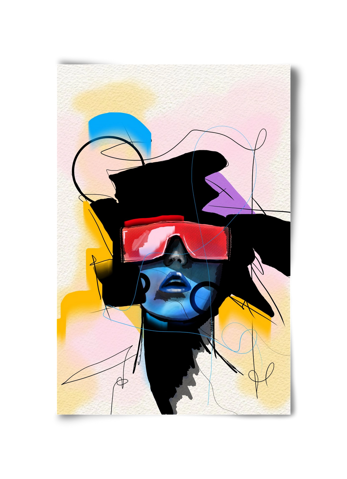 Behind the Visor, 30x45 cm, Keret nélkül