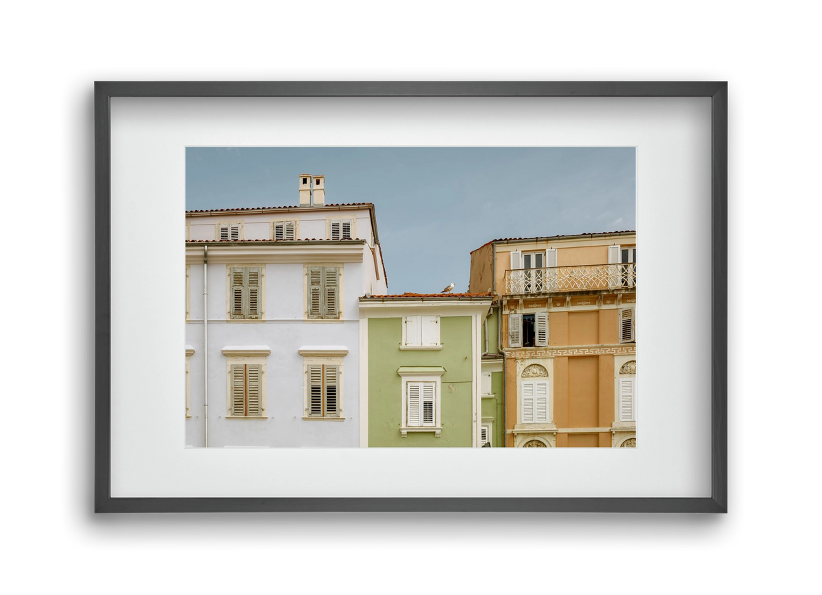 CoastalHomes, 45x30 cm (30x20 cm), Fekete keret, paszpartuval
