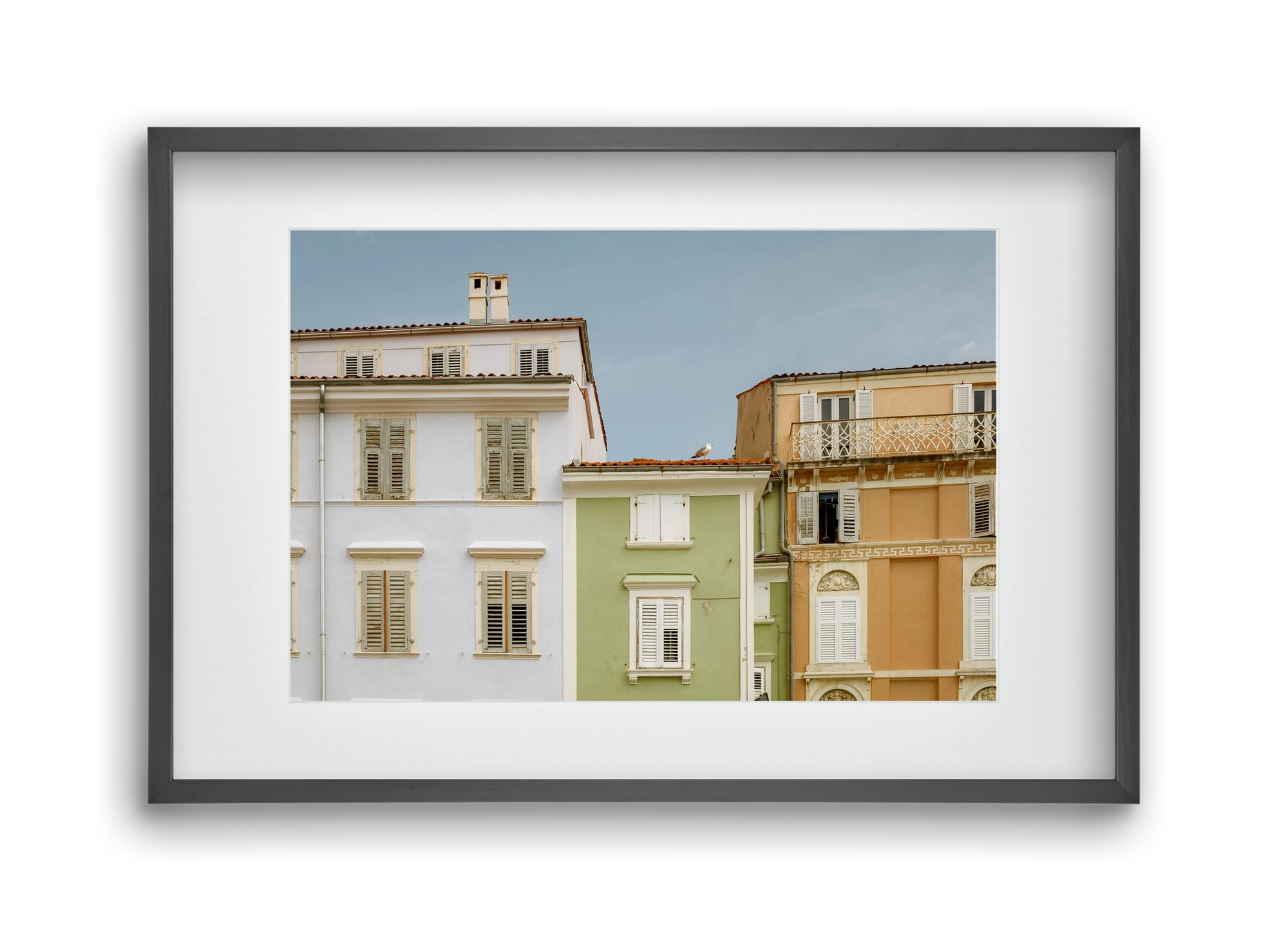 CoastalHomes, 45x30 cm (30x20 cm), Fekete keret, paszpartuval