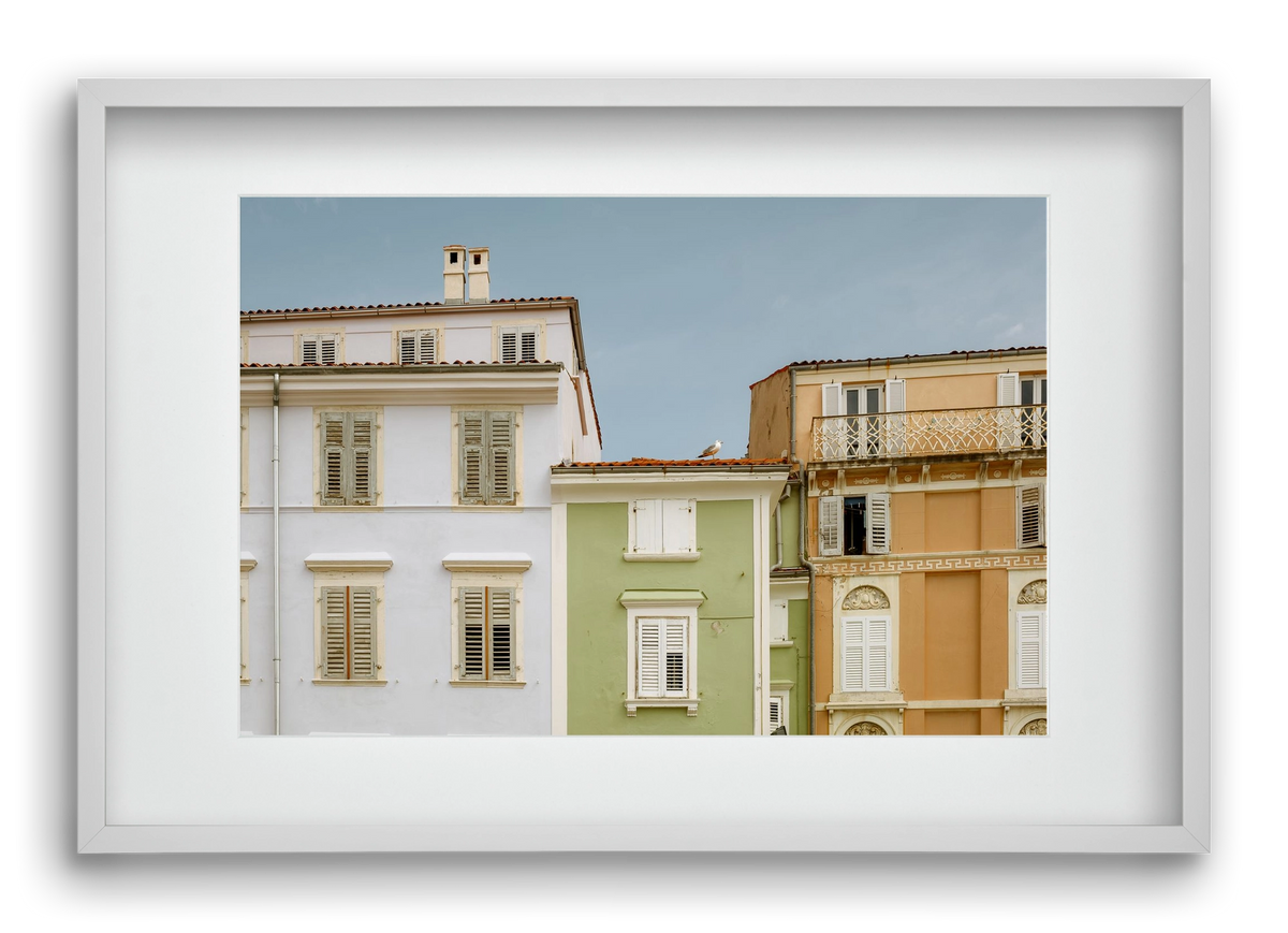 CoastalHomes, 60x40 cm (45x30 cm), Fehér keret, paszpartuval