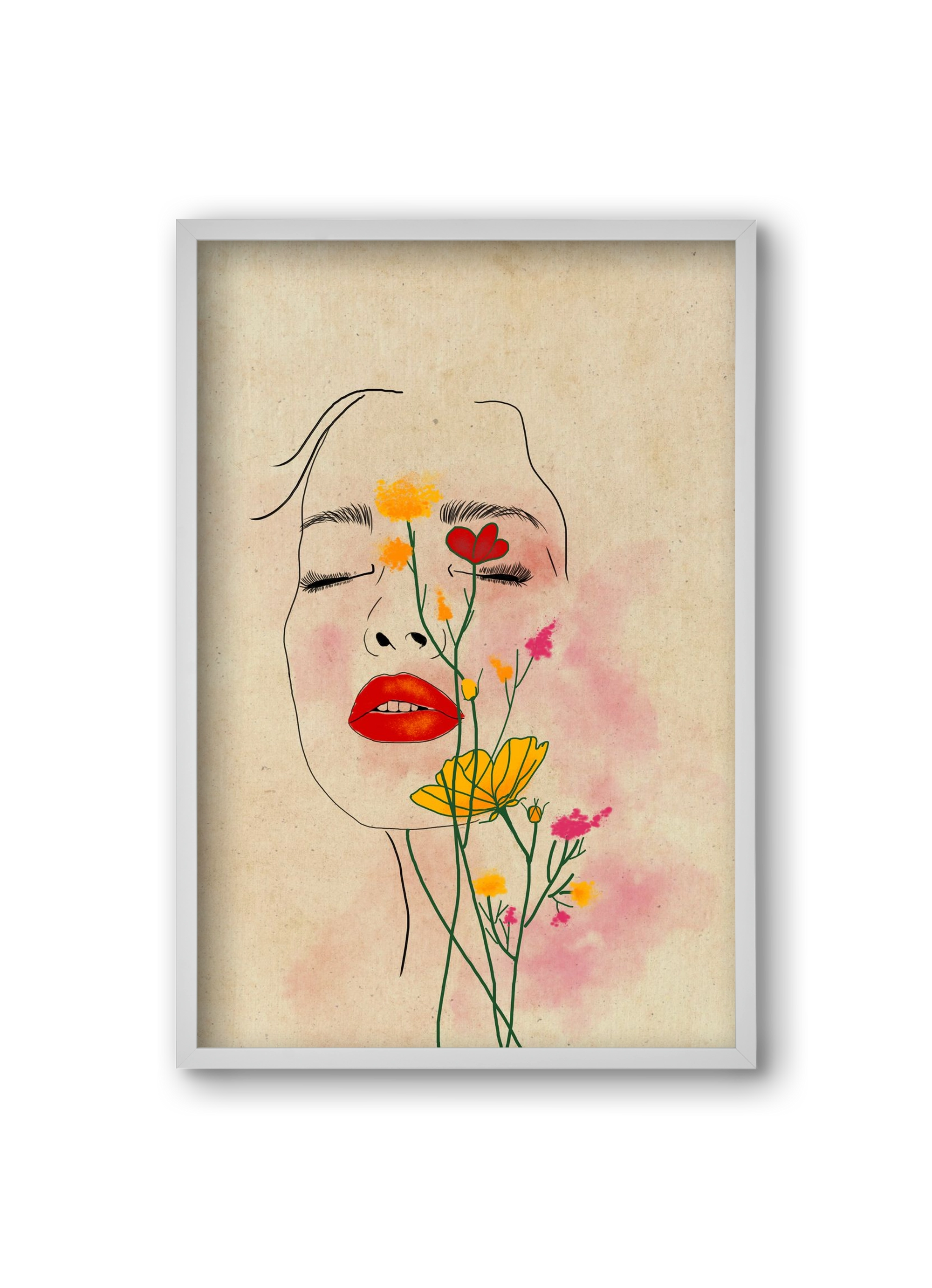 Dream in Bloom, 20x30 cm (20x30 cm), Fehér keret