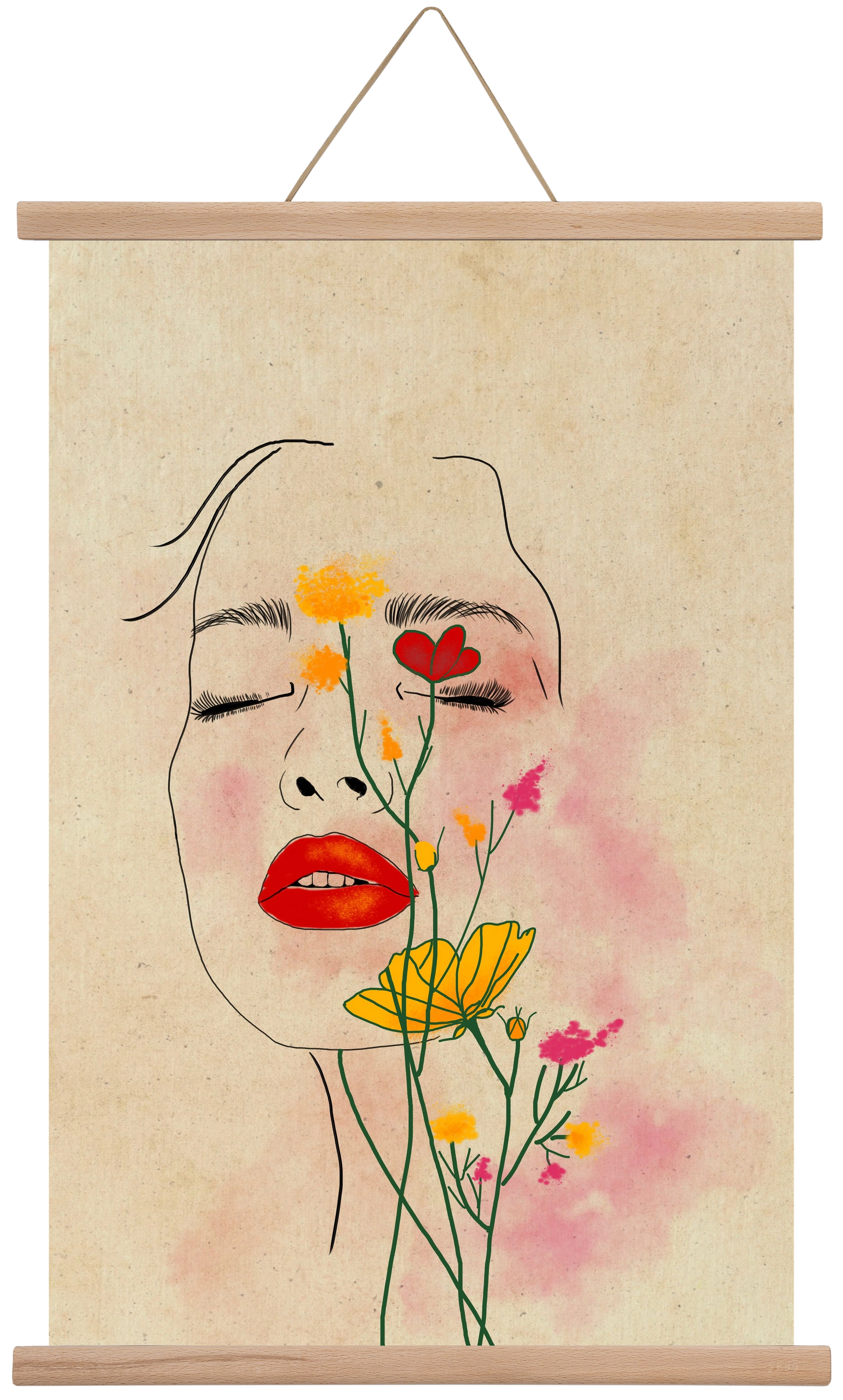 Dream in Bloom, 40x60 cm (40x60 cm), Tölgy akasztó
