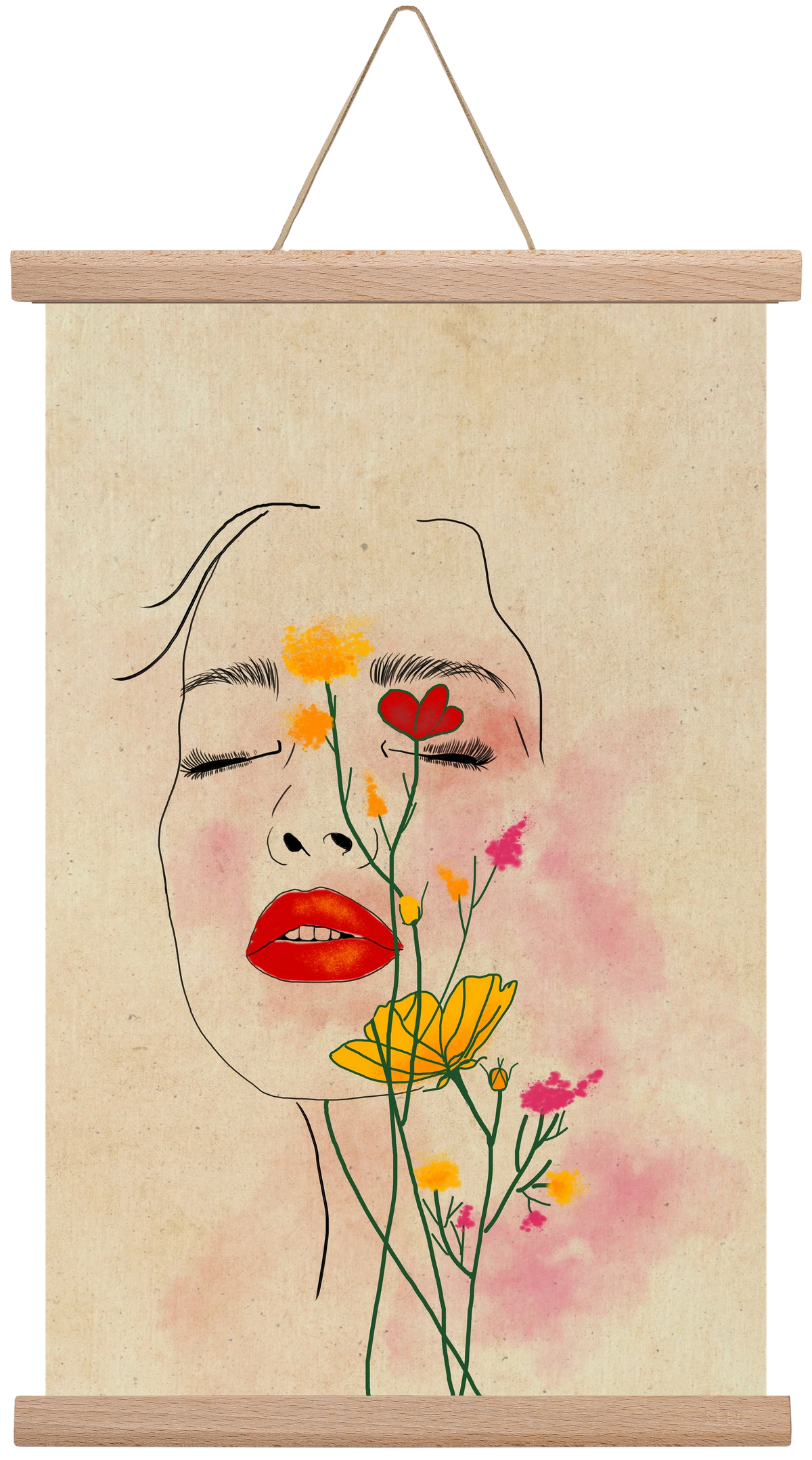 Dream in Bloom, 30x45 cm (30x45 cm), Tölgy akasztó