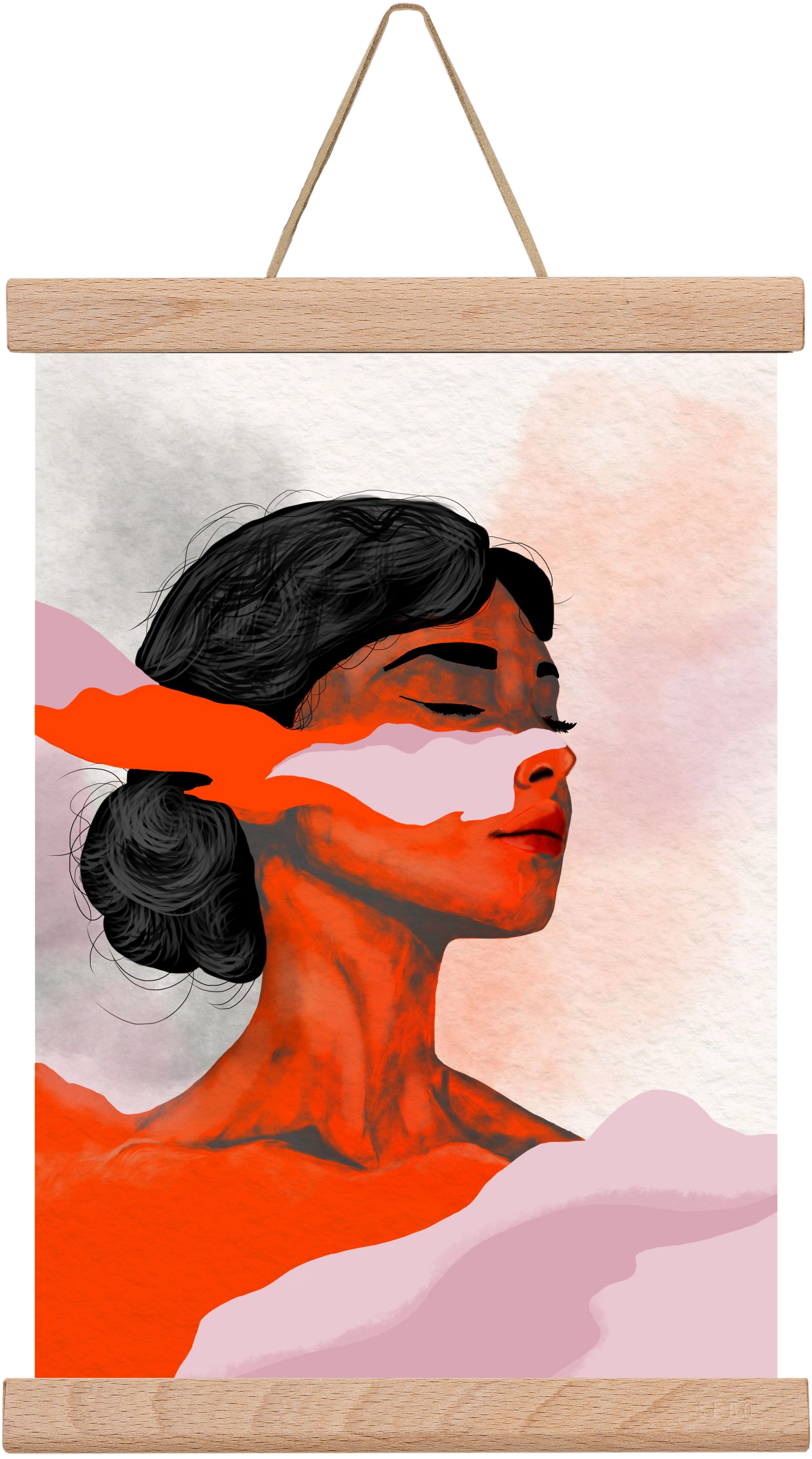 Red Wave, 20x30 cm (20x30 cm), Tölgy akasztó