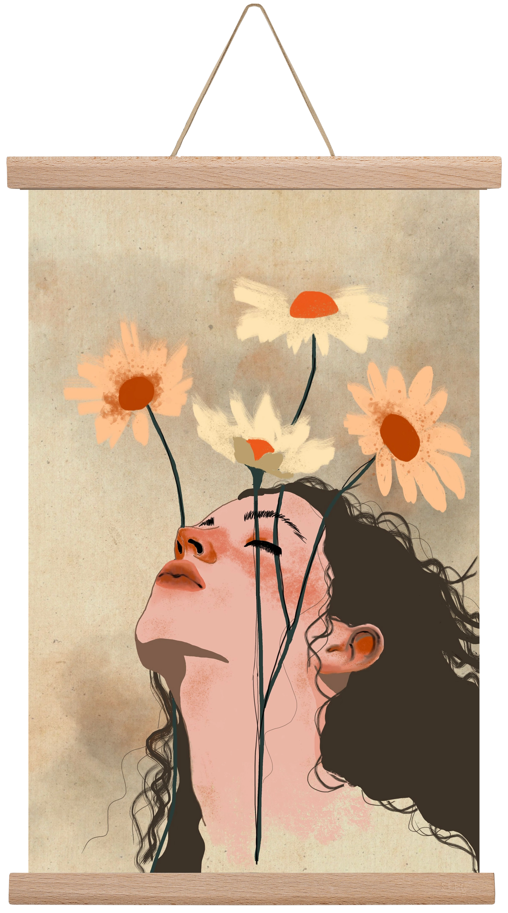 Looking Up, 30x45 cm (30x45 cm), Tölgy akasztó