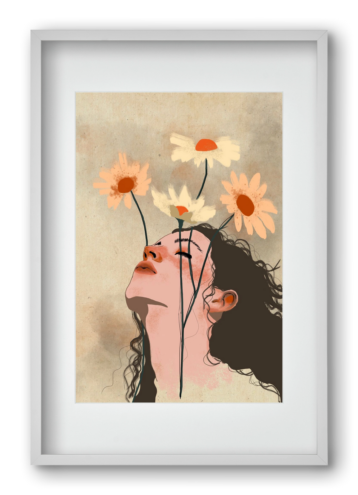 Looking Up, 40x60 cm (30x45 cm), Fehér keret, paszpartuval
