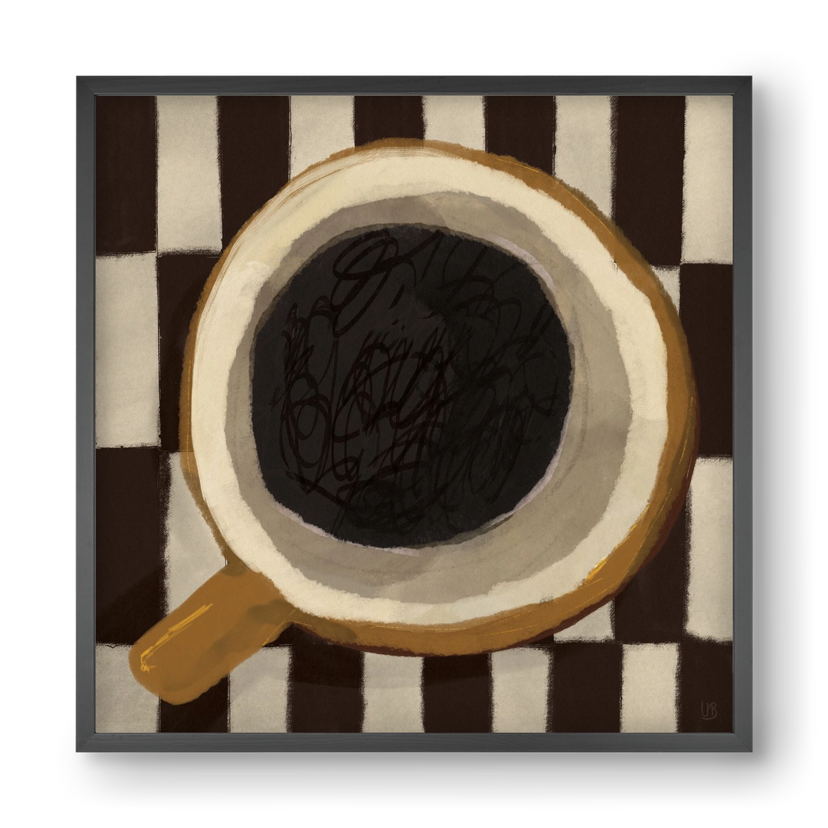 Bean sacrifice, 40x40 cm (40x40 cm), Fekete keret