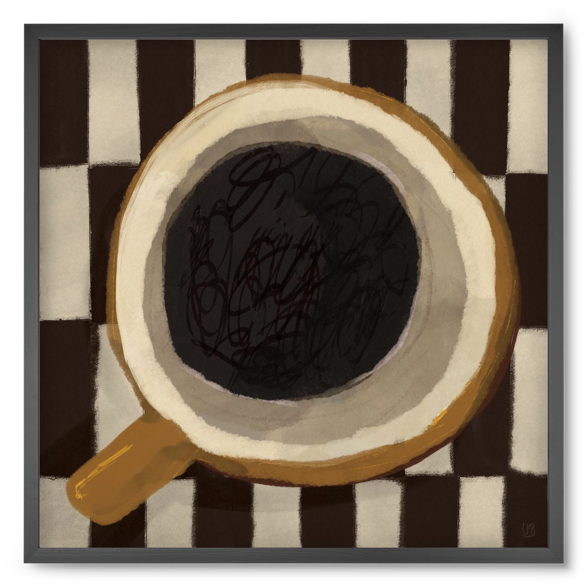 Bean sacrifice, 50x50 cm (50x50 cm), Fekete keret