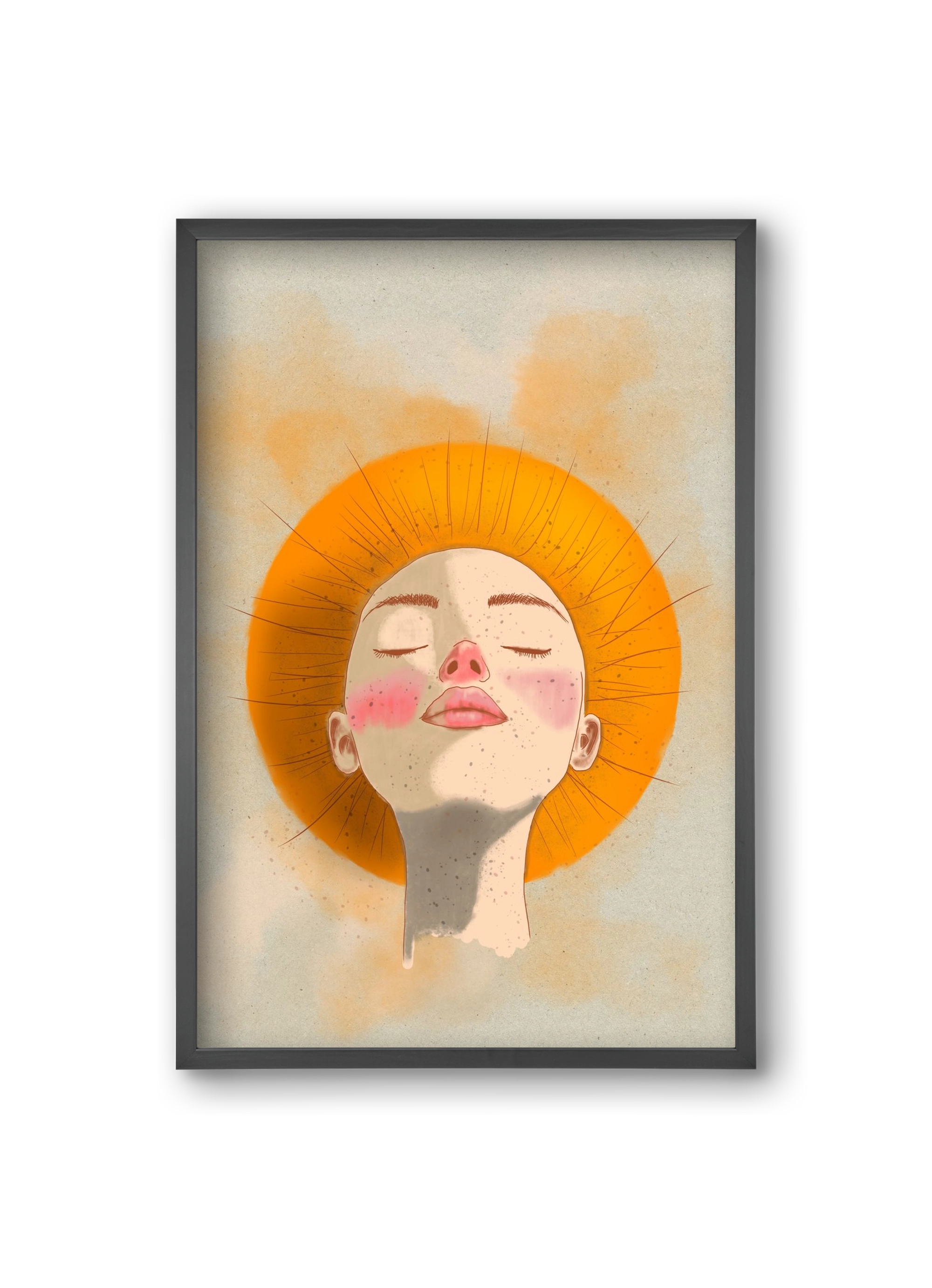 Golden Halo, 20x30 cm (20x30 cm), Fekete keret
