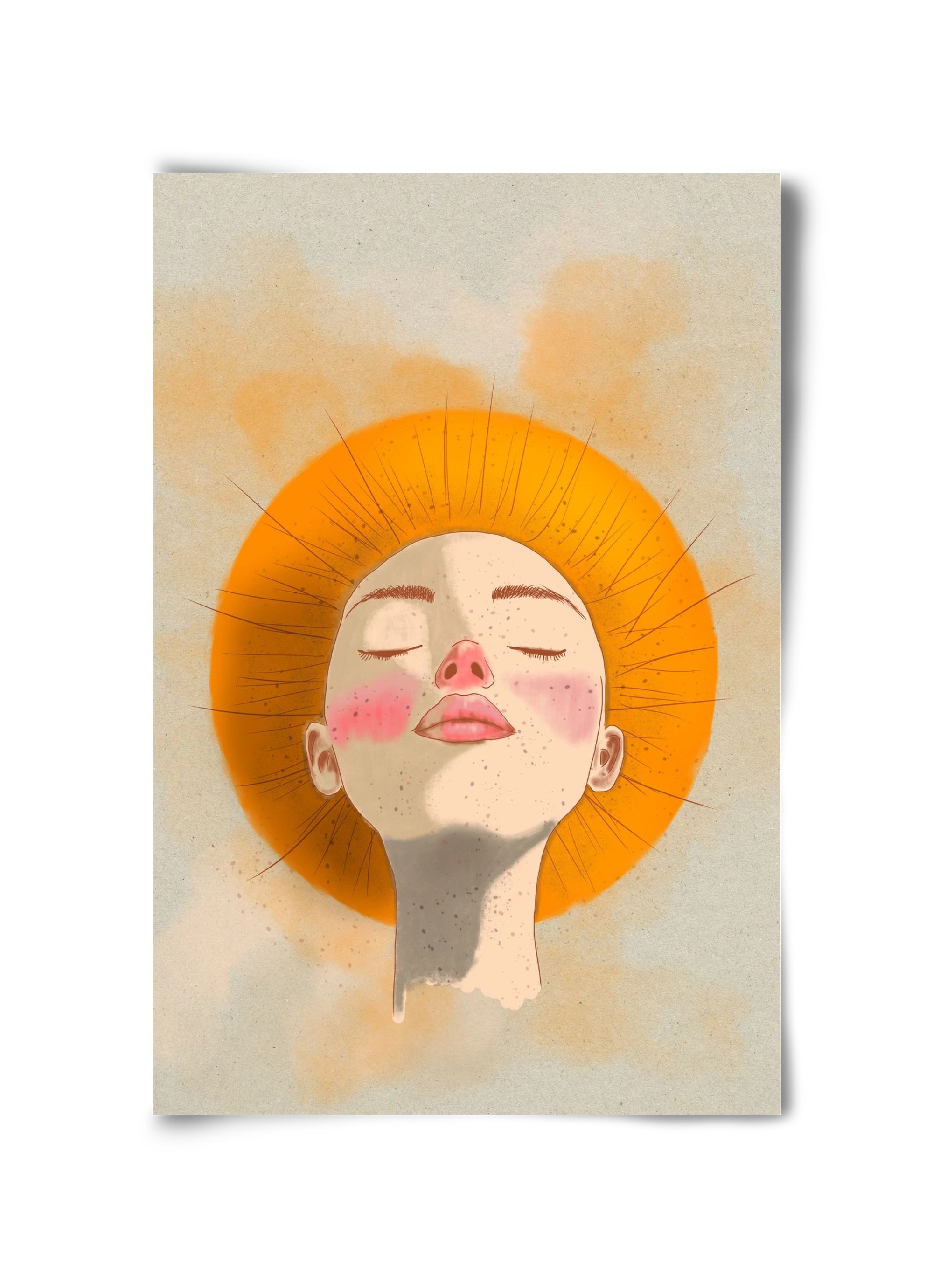 Golden Halo, 30x45 cm, Keret nélkül