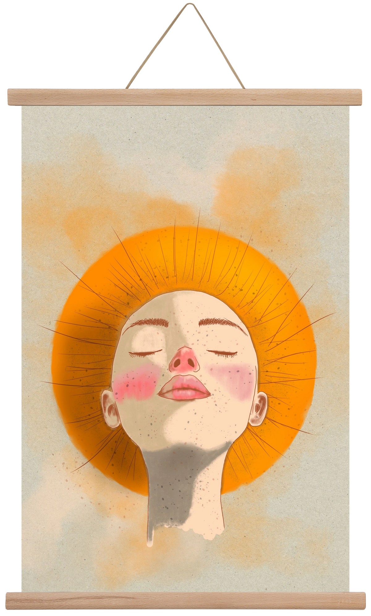 Golden Halo, 40x60 cm (40x60 cm), Tölgy akasztó