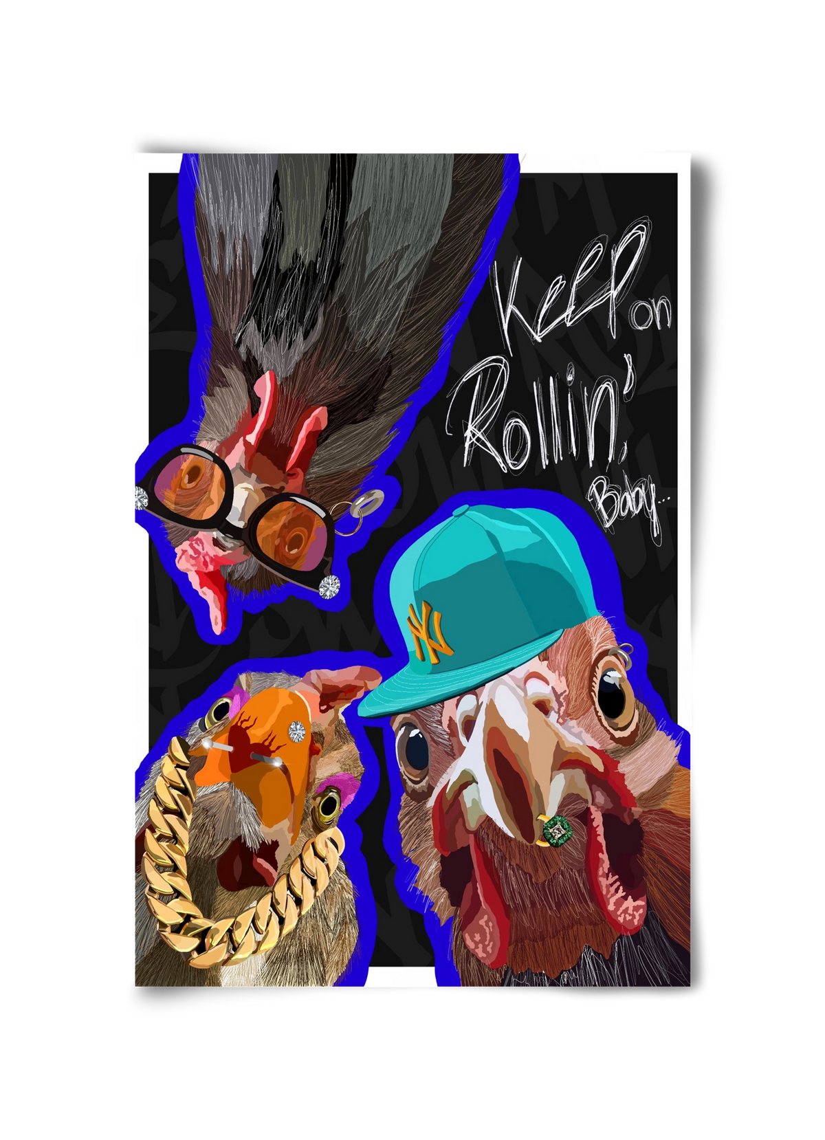 Keep on rollin', baby, 30x45 cm, Keret nélkül