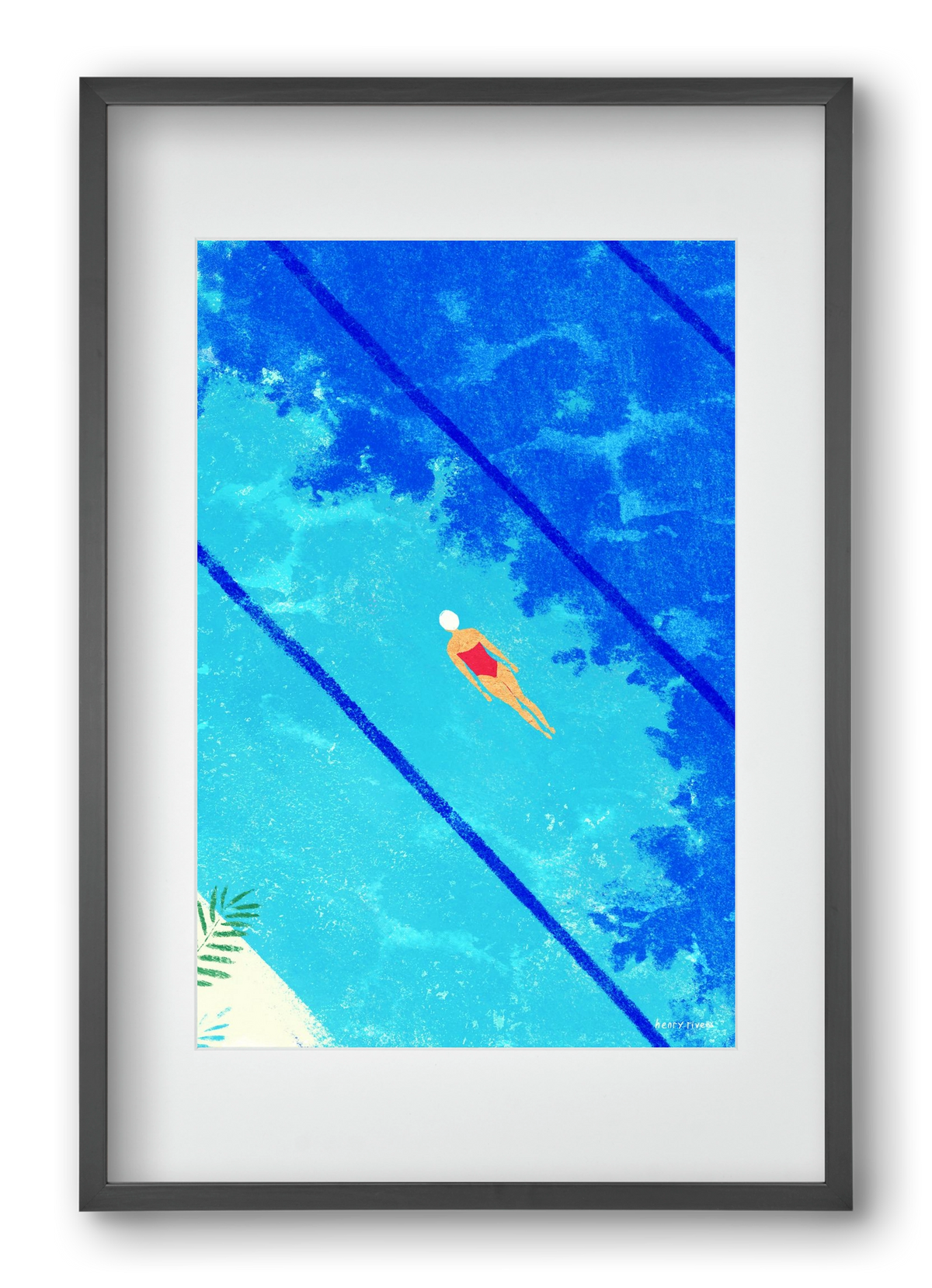 Calm below the surface, 40x60 cm (30x45 cm), Fekete keret, paszpartuval