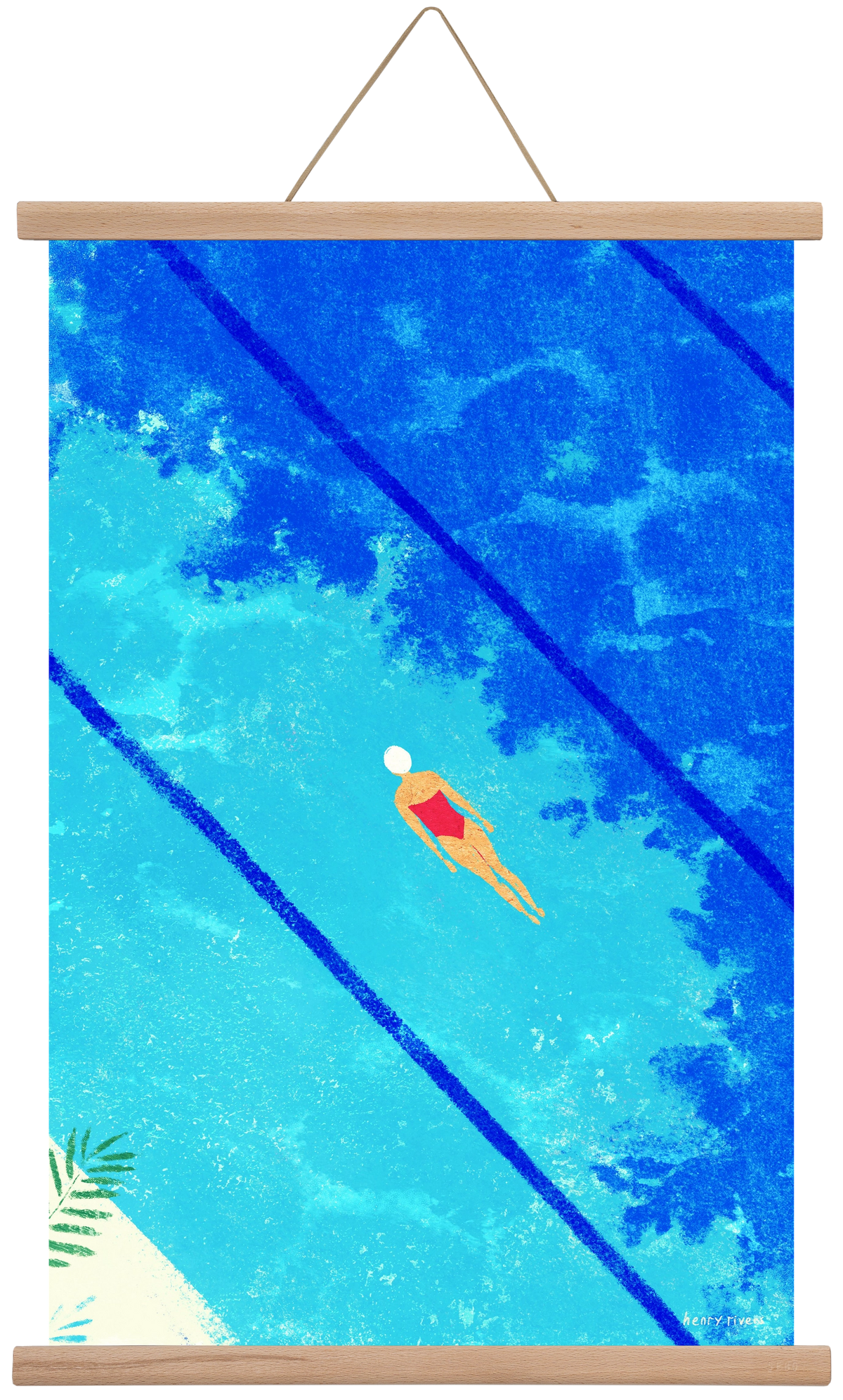 Calm below the surface, 40x60 cm (40x60 cm), Tölgy akasztó