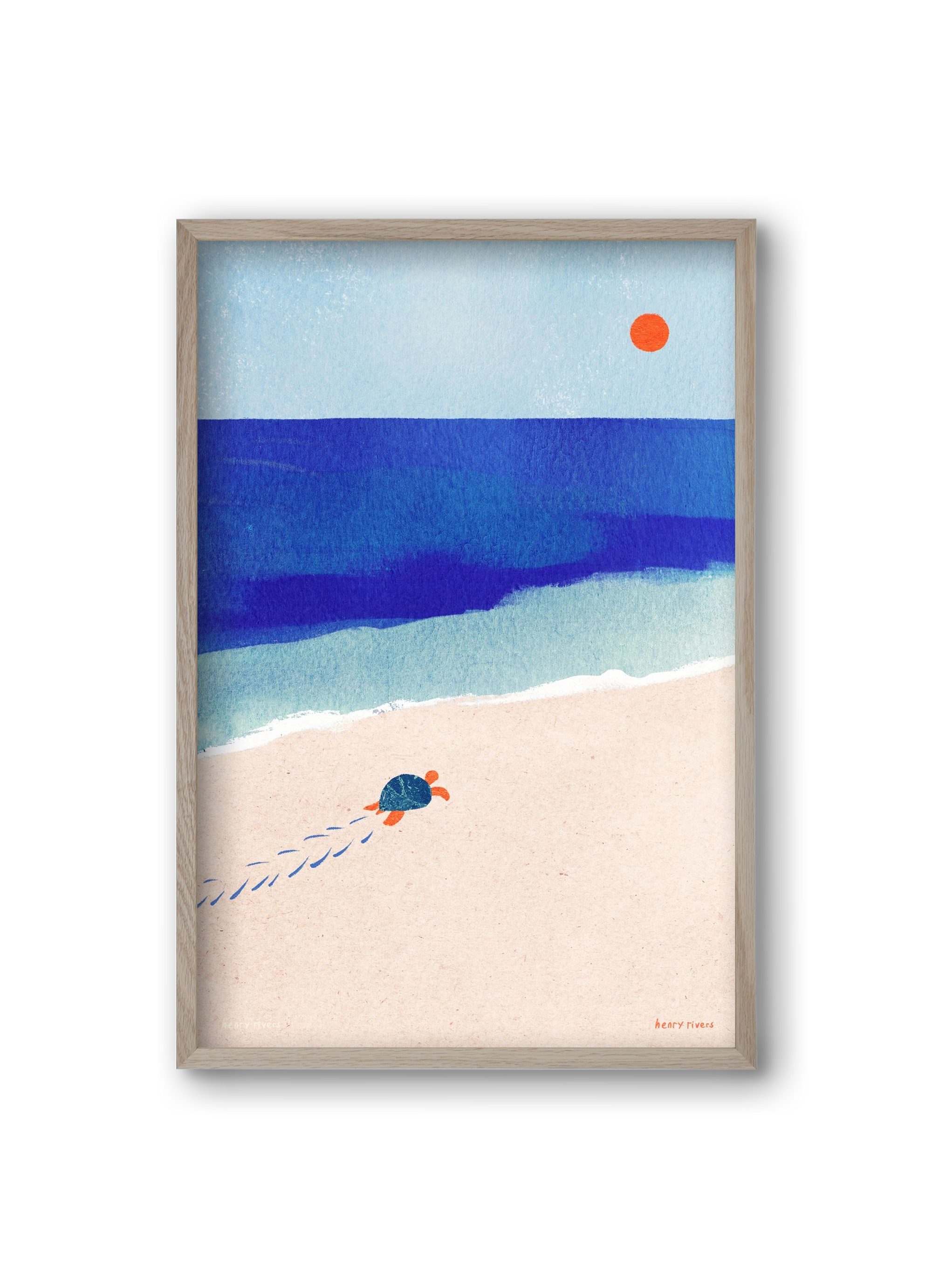 Following the sun, 20x30 cm (20x30 cm), Tölgy keret