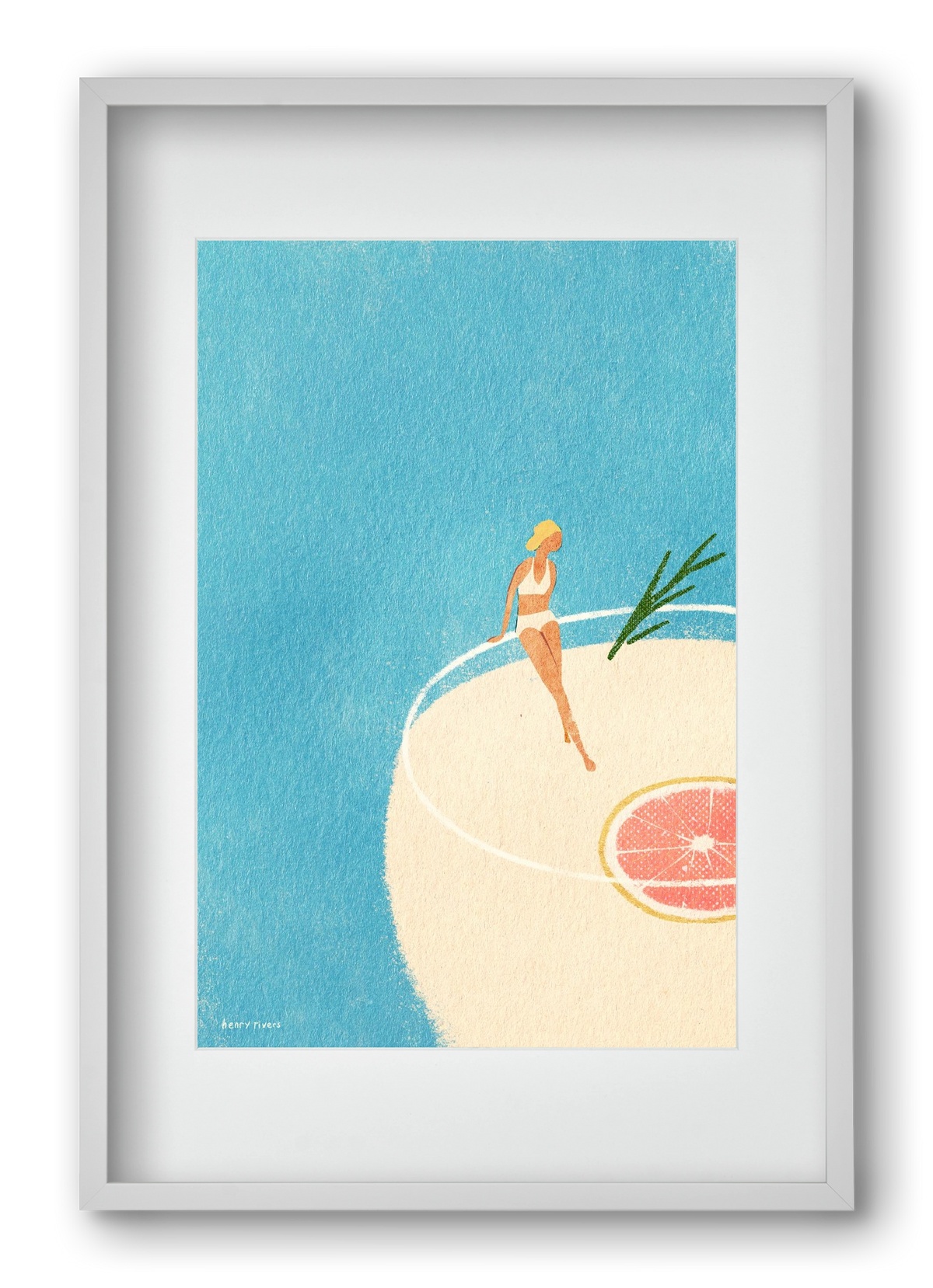 Gin and Tonic, 40x60 cm (30x45 cm), Fehér keret, paszpartuval