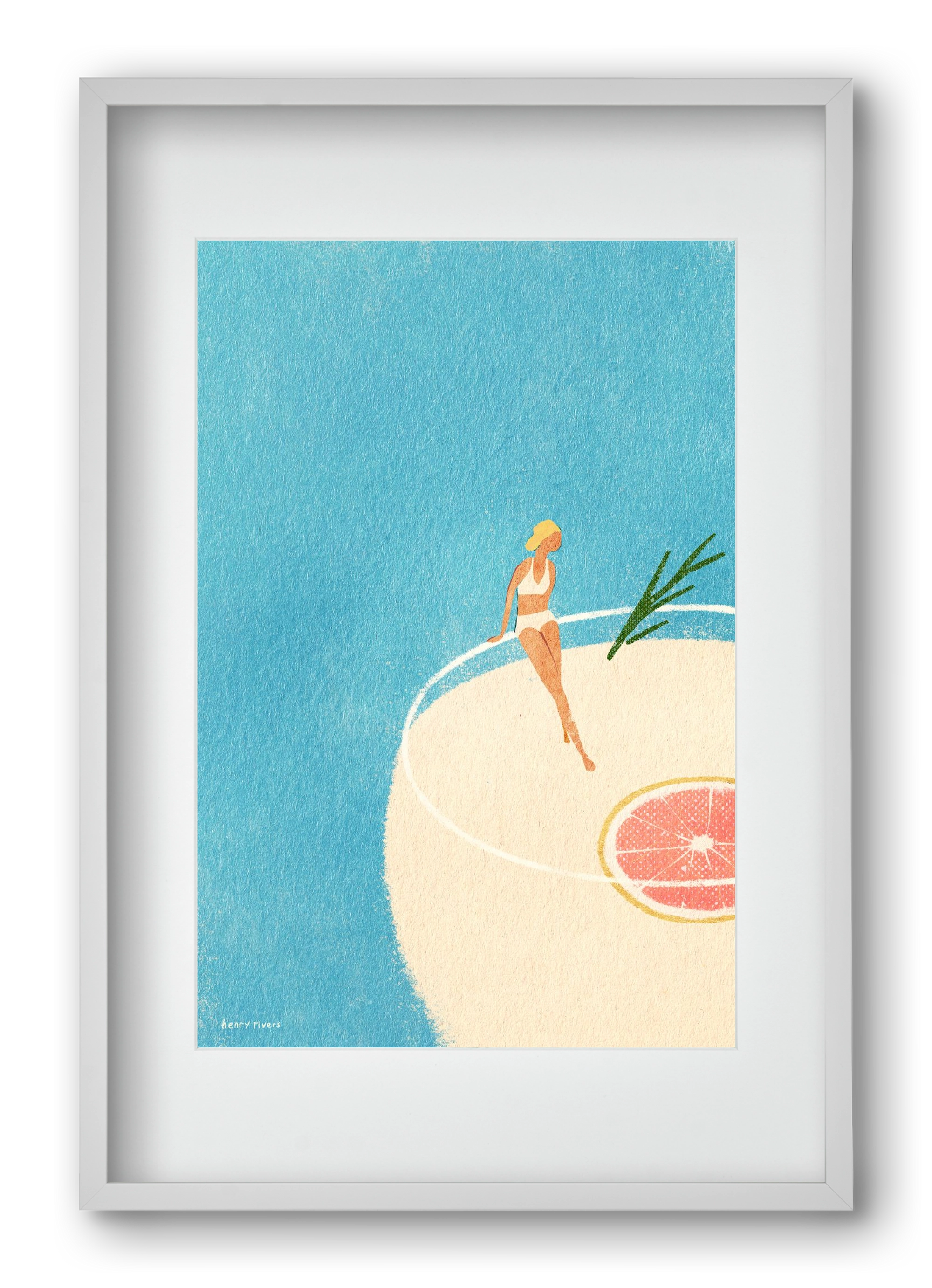 Gin and Tonic, 40x60 cm (30x45 cm), Fehér keret, paszpartuval
