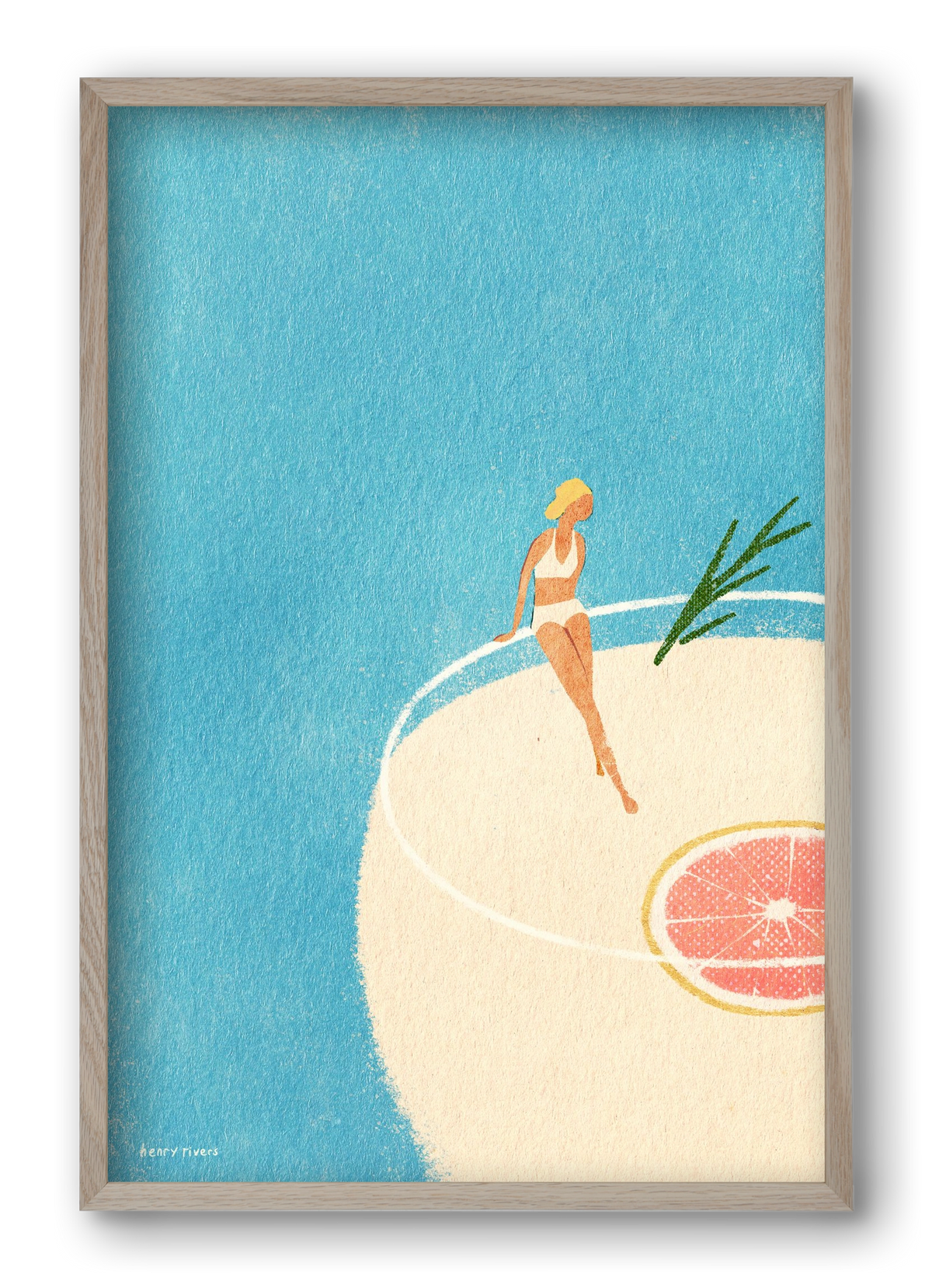 Gin and Tonic, 40x60 cm (40x60 cm), Tölgy keret